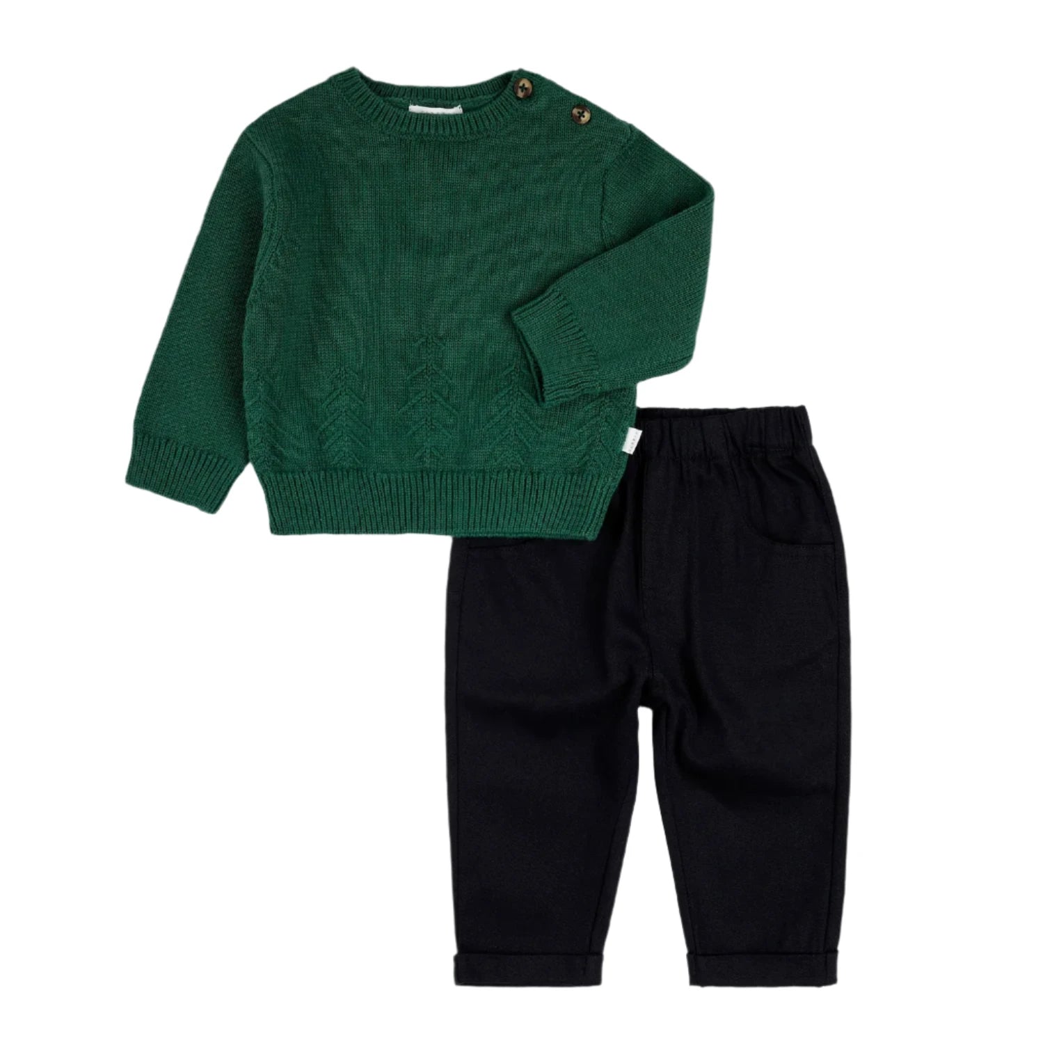 Cozy Pine Tree Sweater Set for Women - Soft Knit Christmas Holiday Outfit - Perfect for Winter Parties, Family Gatherings & Festive Photoshoots