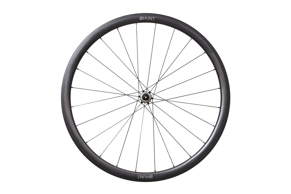 HUNT 36 Carbon Wide Aero Wheelset - Lightweight Carbon Road Bike Wheels for Speed & Performance | Perfect for Racing, Triathlon & Road Cycling