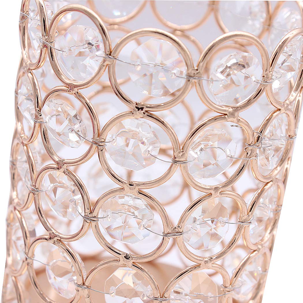 Handmade Crystal Makeup Brush Holder & Eyebrow Pencil Organizer - Silver Round Cosmetic Storage for Vanity, Bathroom, Office Desk | Perfect for Beauty Tools Organization and Desk Accessories