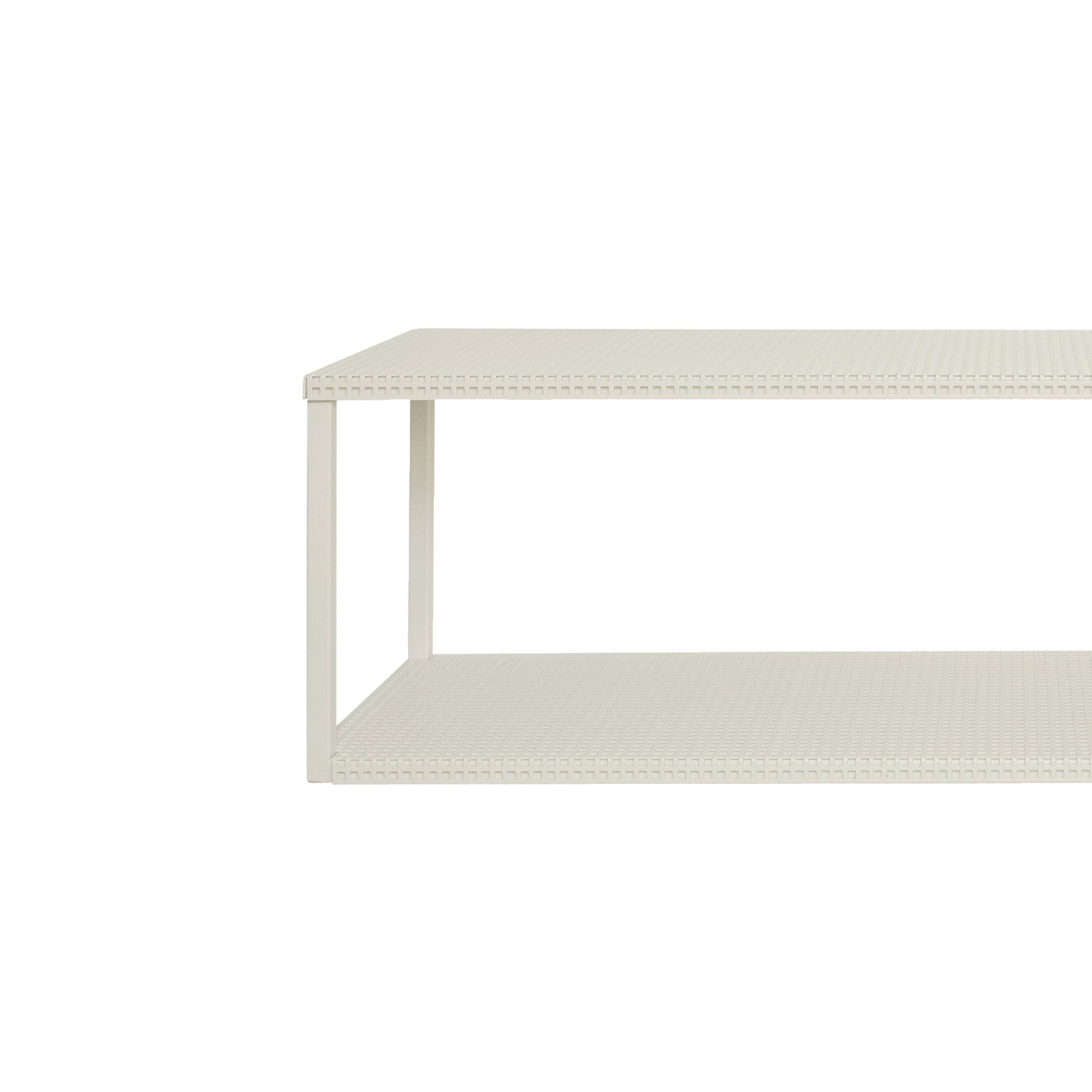 Kristina Dam Studio Large Grid Wall Shelf - Modern Beige Floating Shelf for Living Room, Bedroom & Office Decor | Wall Storage & Display Organizer