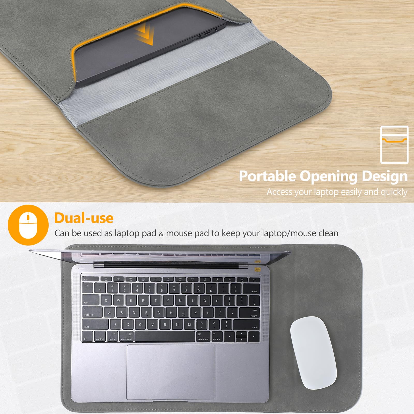 Premium 13 Inch Laptop Sleeve for MacBook Air M2/M1 & Pro 13