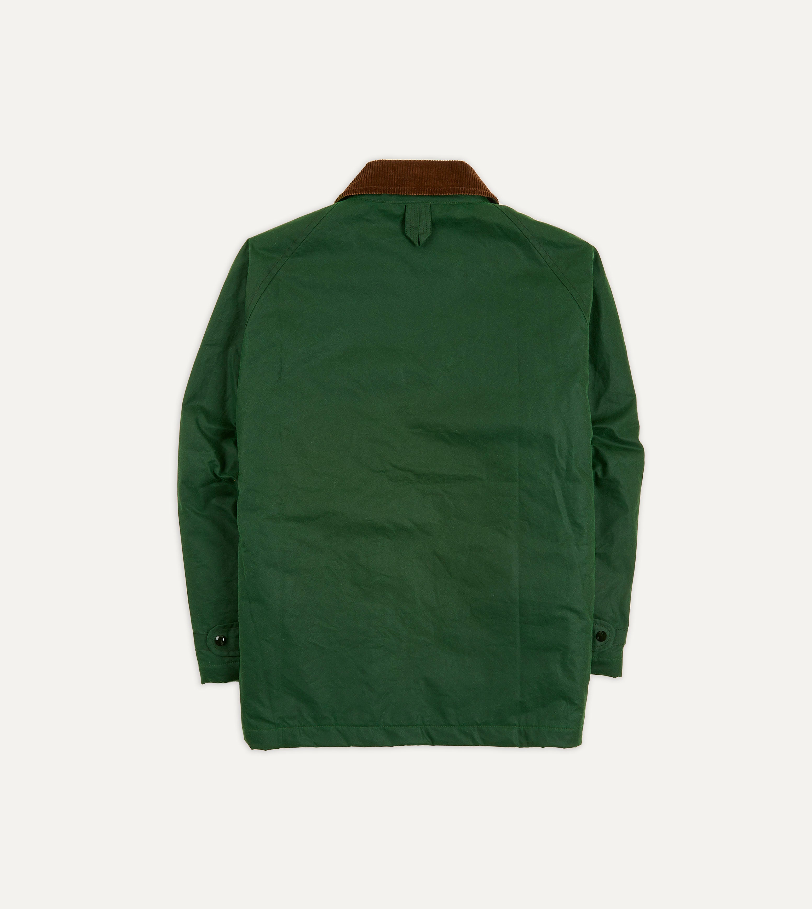 Men's Green Waxed Cotton Coverall Jacket - Waterproof Workwear for Outdoor, Hunting & Farming | Durable & Stylish Utility Jacket