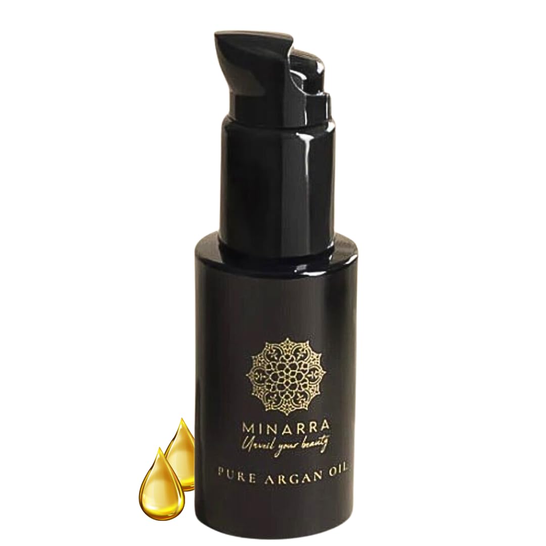 Pure Moroccan Argan Oil for Face & Body - 100% Natural, Vegan & Cruelty-Free Skin Moisturizer - Reduces Wrinkles & Dryness - Fragrance & Chemical Free - 50ml - Perfect for Daily Skincare & Hair Care Routine
