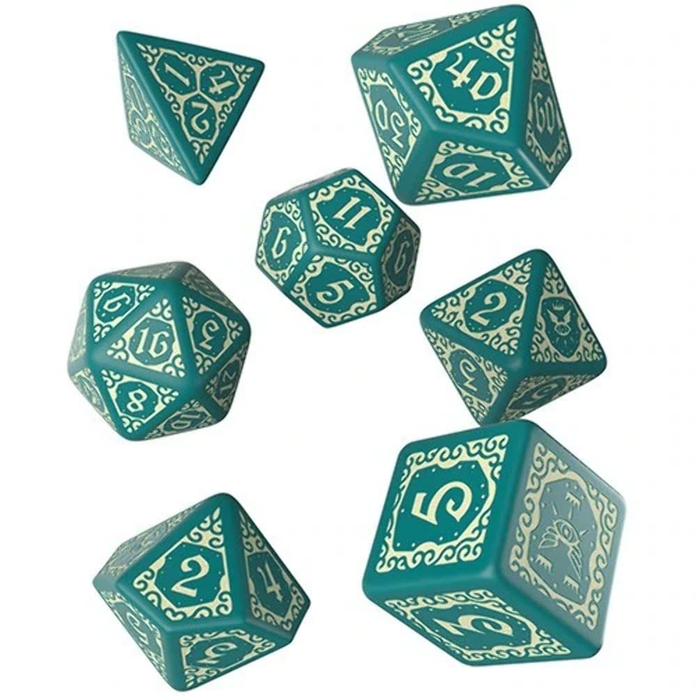 Q-Workshop Pathfinder Agents of Edgewatch Dice Set - RPG Polyhedral Dice for Tabletop Gaming, D&D, Pathfinder & TTRPG - Perfect for Fantasy Role-Playing Adventures