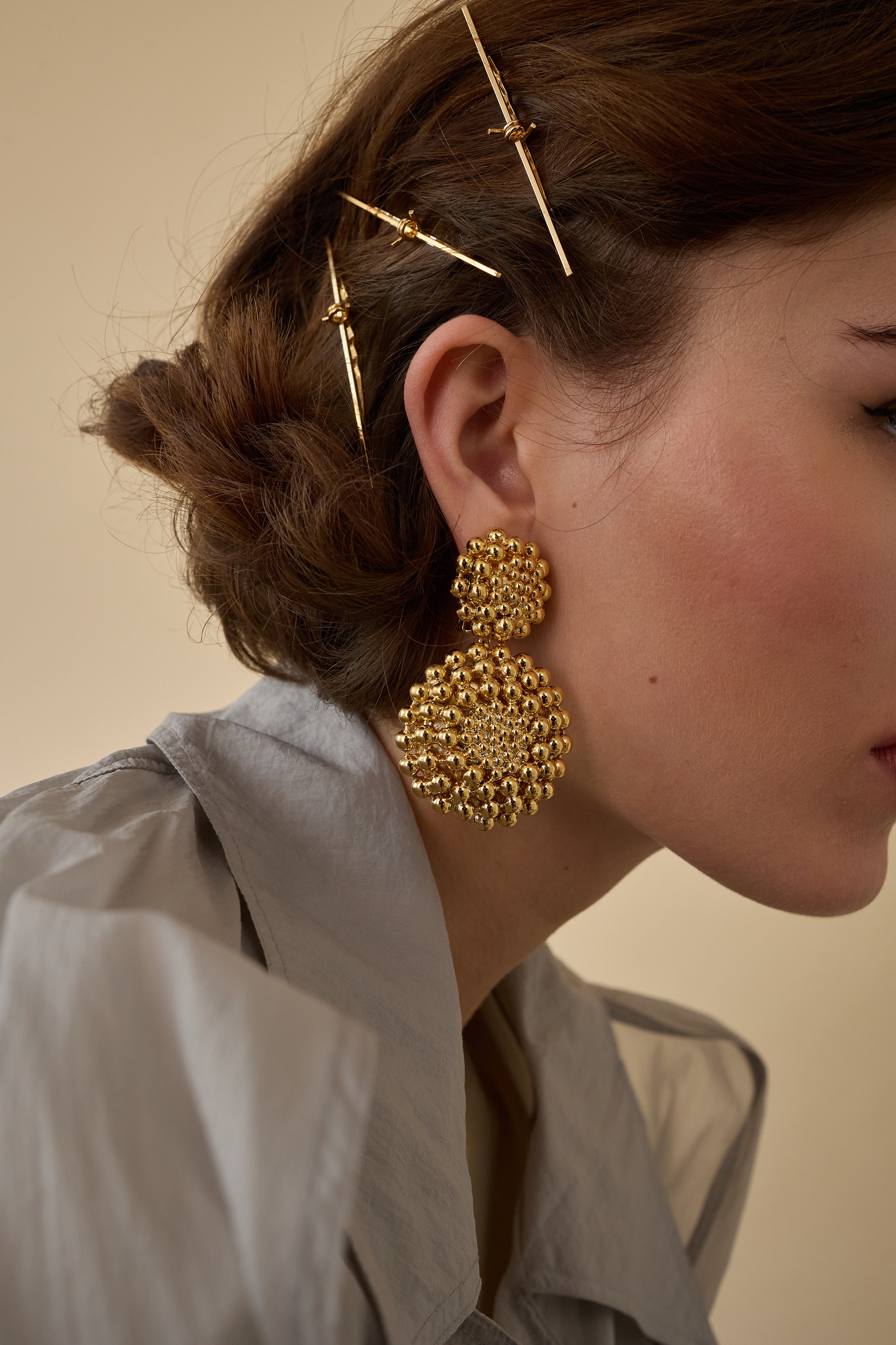Zoe Ball Chain Drop Earrings for Women - Elegant Dangling Jewelry for Parties, Weddings & Everyday Wear