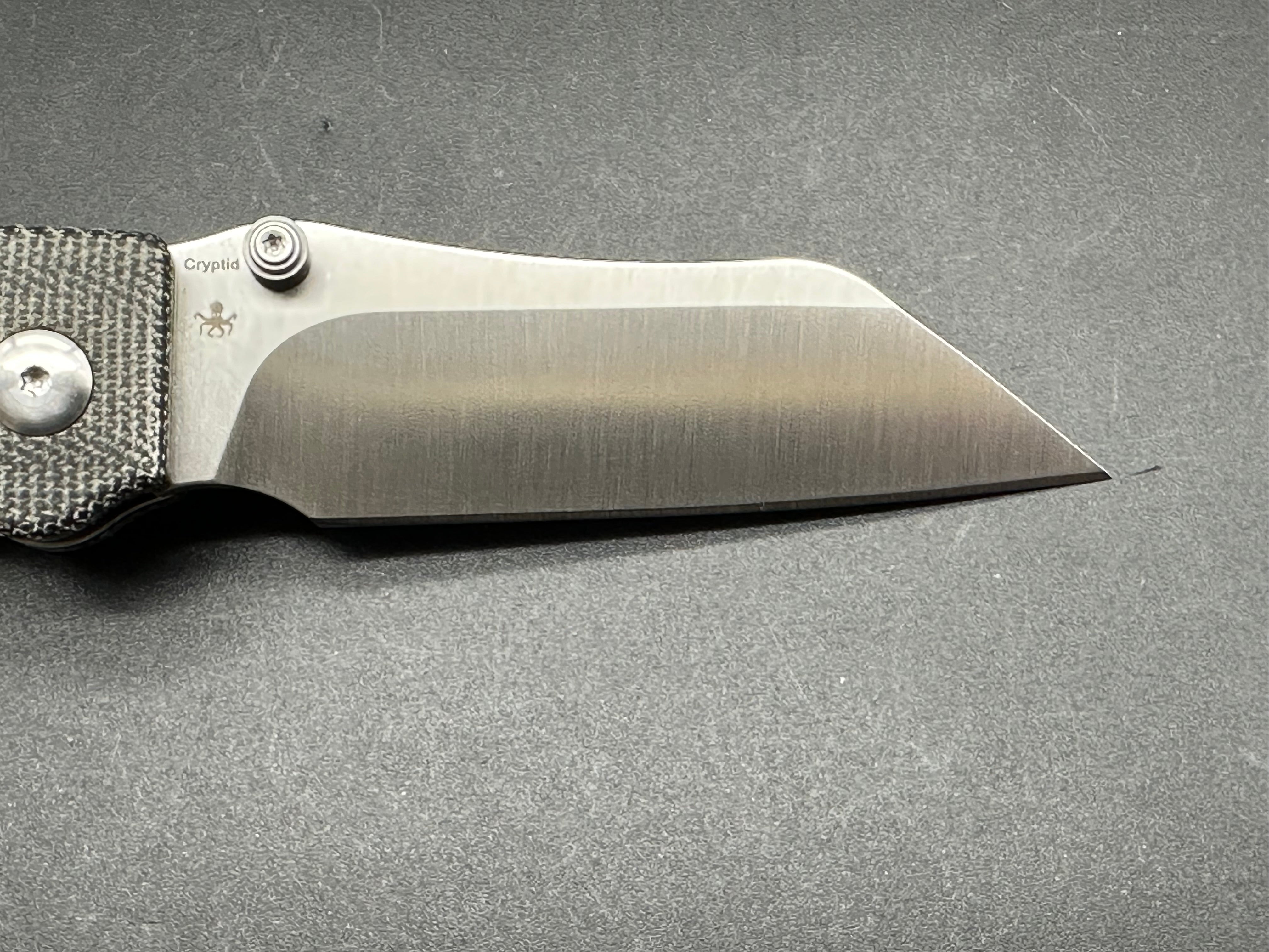 KIZER CRYPTID EDC Pocket Knife - 154CM Stainless Steel Blade, Button Lock, Micarta Handle - Perfect for Camping, Hiking & Everyday Carry