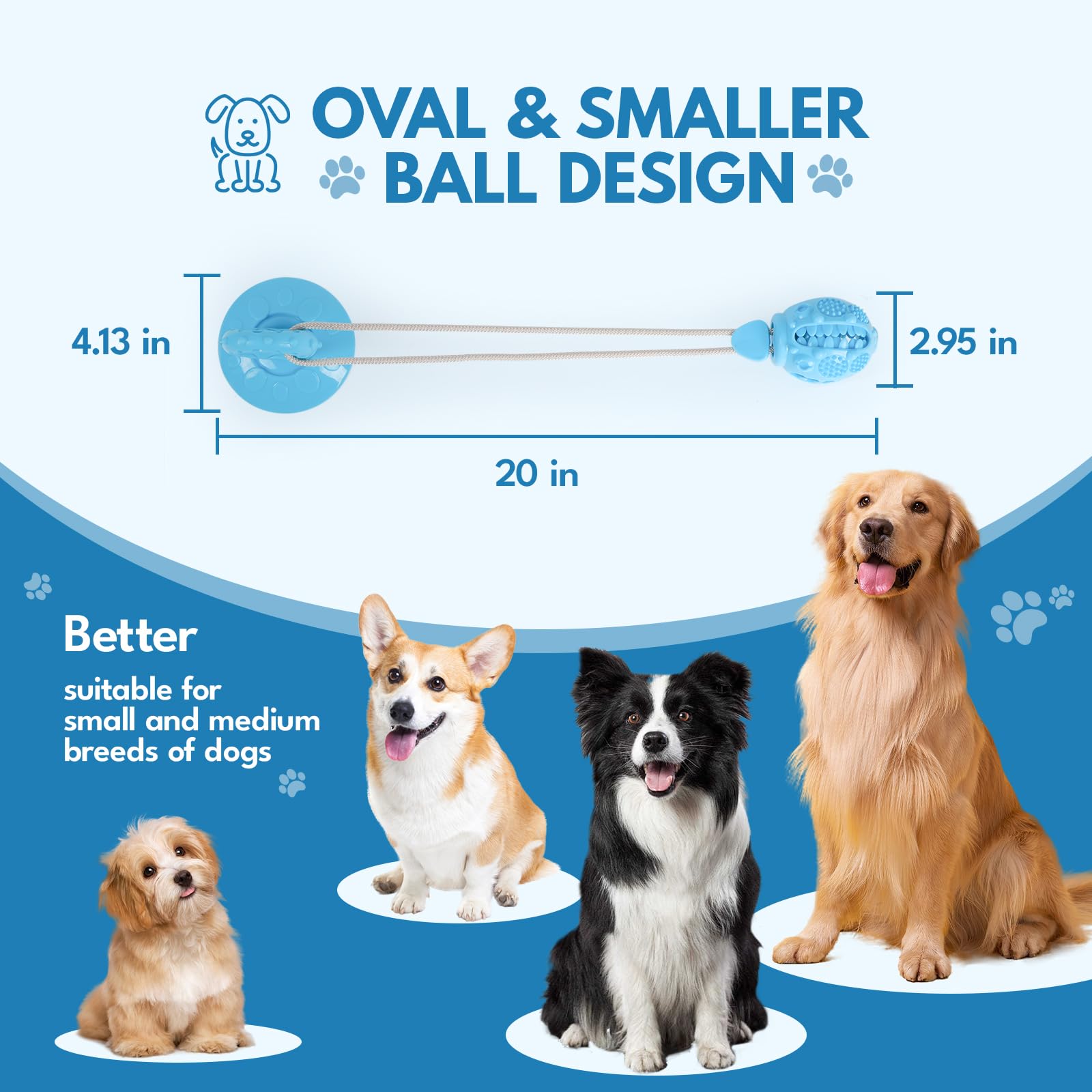 Interactive Suction Cup Dog Toys for Tug of War - Mental Stimulation Puzzle & Treat Dispenser for Small & Medium Dogs - Perfect for Puppy Teething, Boredom Relief & Indoor Playtime