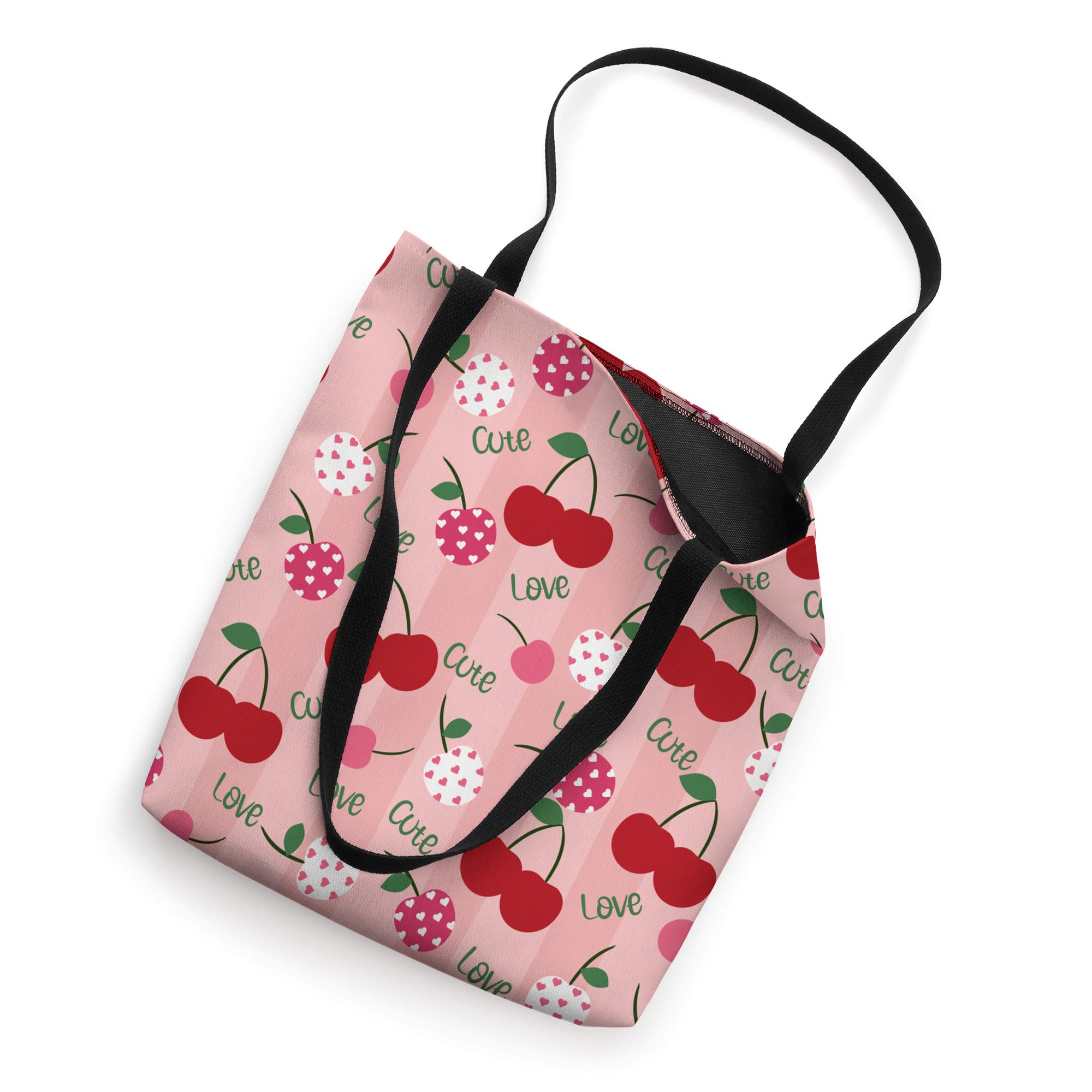 Cute Cherry Fruit Themed Tote Bag - Perfect for Grocery Shopping, Beach Trips & Unique Gifts