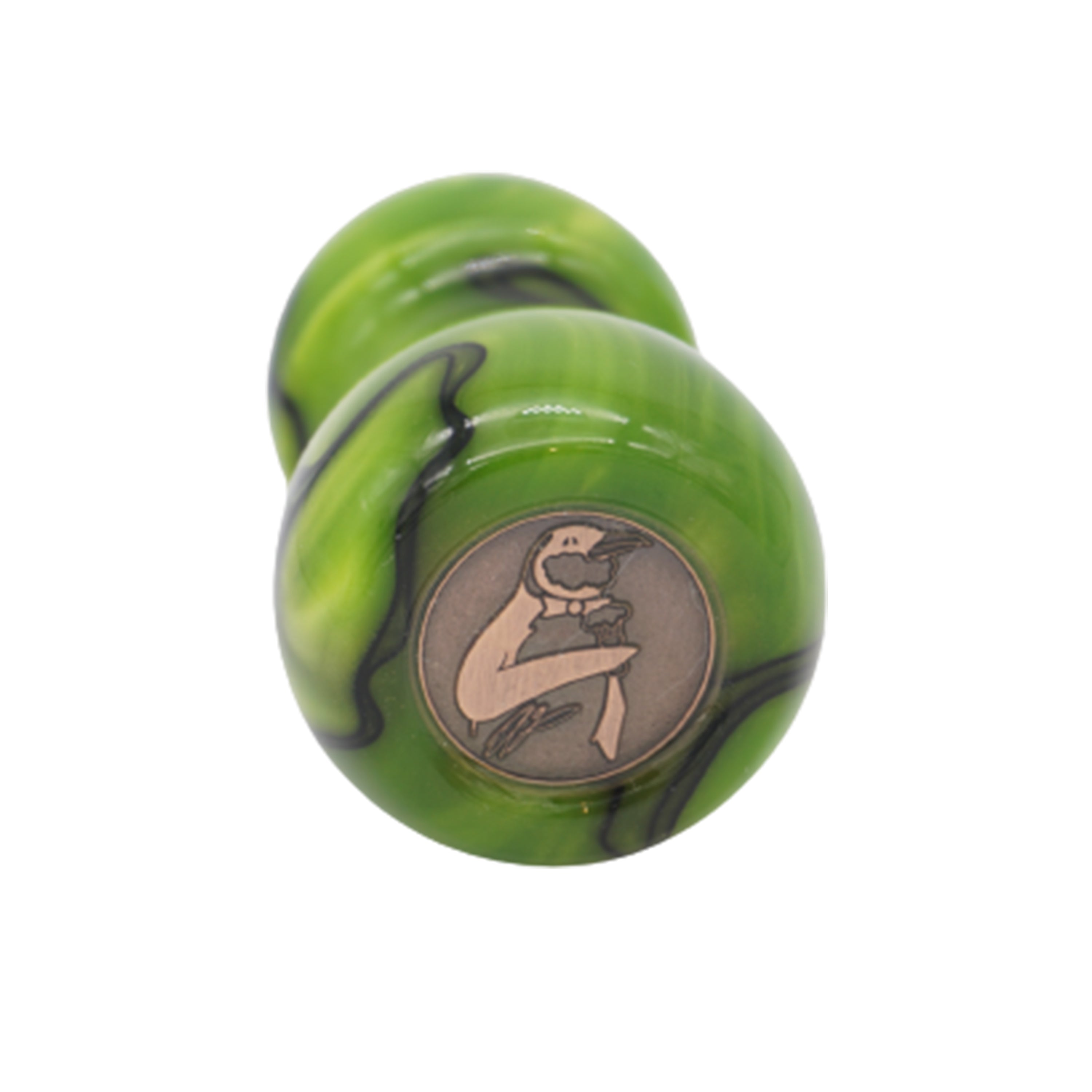 Premium Toxic Green Handcrafted Shaving Brush Handle - Fits 24mm & 26mm Knots - Perfect for Wet Shaving, Grooming Kits & Luxury Bathroom Accessories