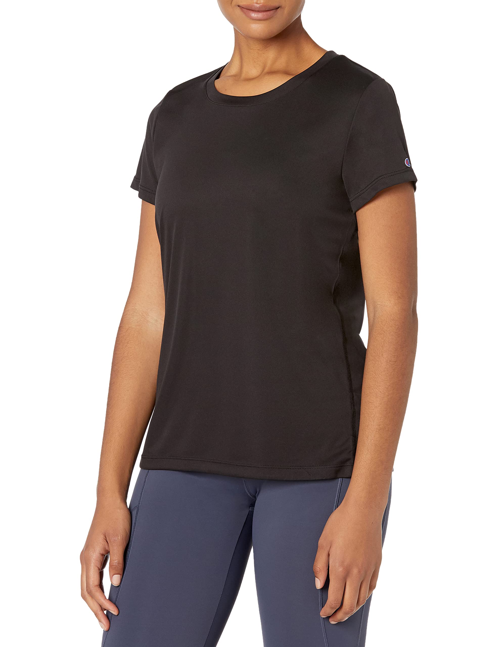 Champion Women's Powertrain Heather Tee - Soft Cotton Short Sleeve T-Shirt for Workouts, Running & Casual Wear | Gym, Yoga & Everyday Comfort