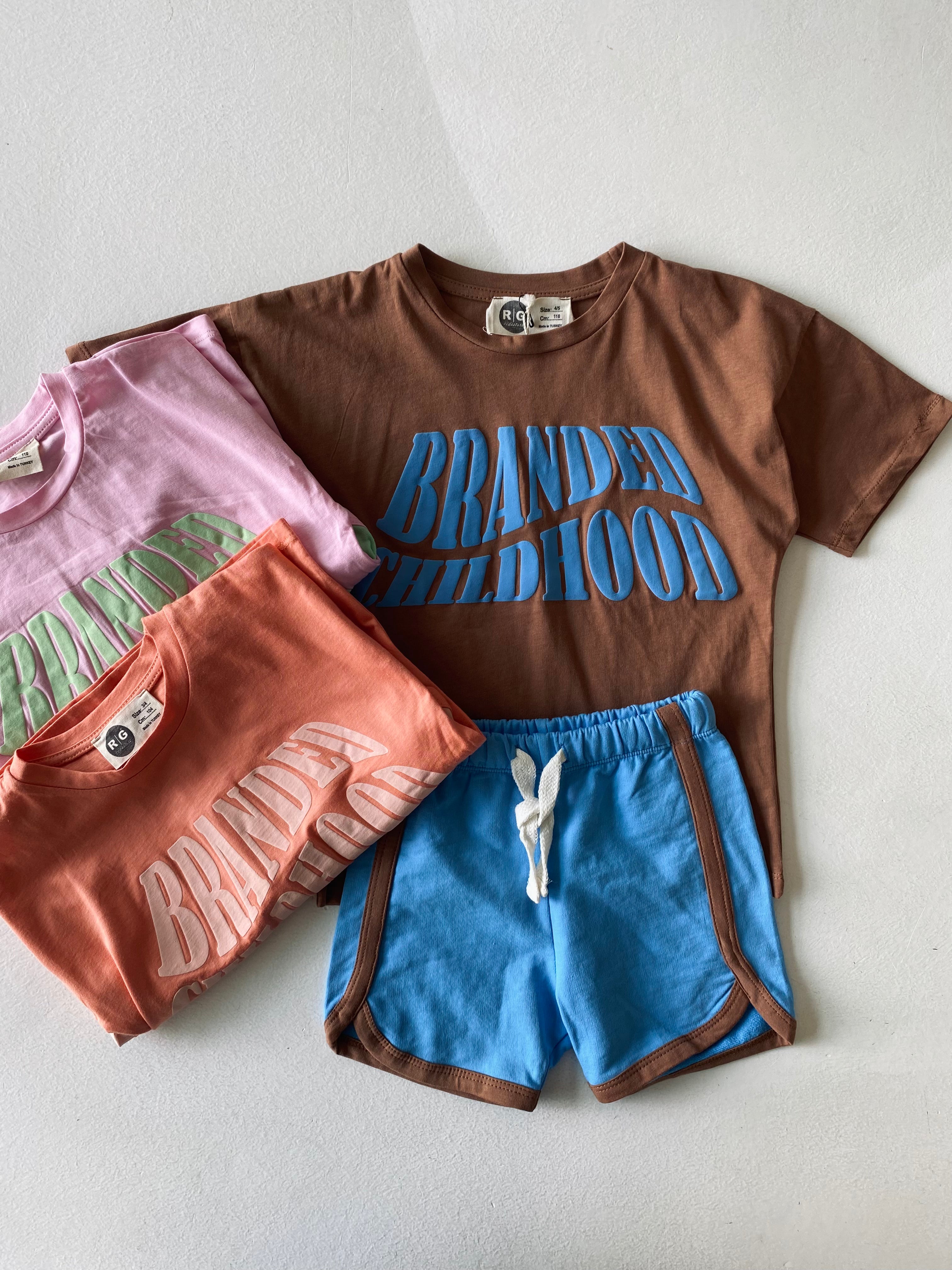 Kids Printed T-Shirt and Shorts Set - Cute Matching Outfits for Boys & Girls - Perfect for Playdates, School, and Summer Activities