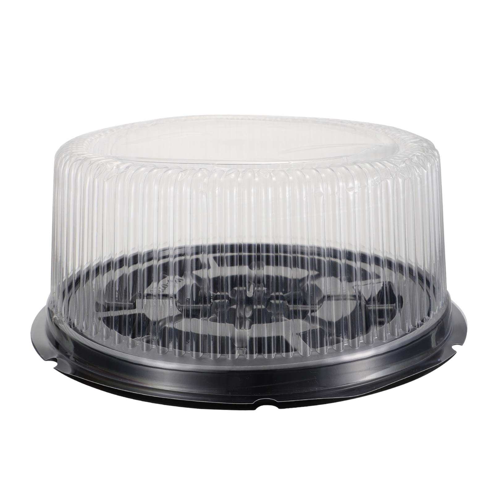 Hemoton 5-Piece Clear Cake Carrier Set - Disposable Cake Storage Container with Dome Lid for Cheesecake, Wedding Cakes & Desserts | Perfect for Bakeries, Catering & Party Serving