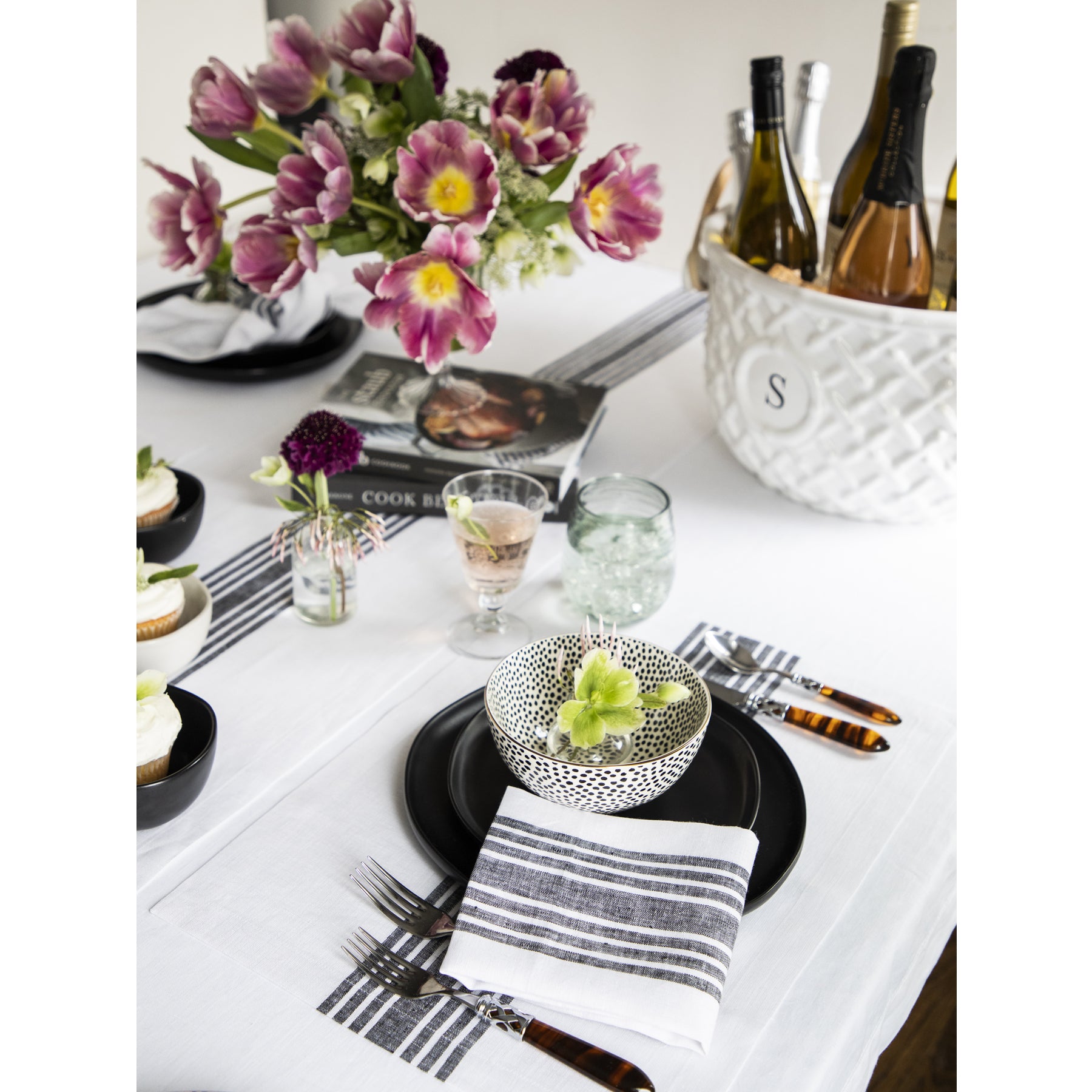 Farmhouse Style Placemats Set of 4 - Rustic Cotton Table Mats for Dining Room, Kitchen & Holiday Decor - Perfect for Thanksgiving, Christmas & Everyday Use