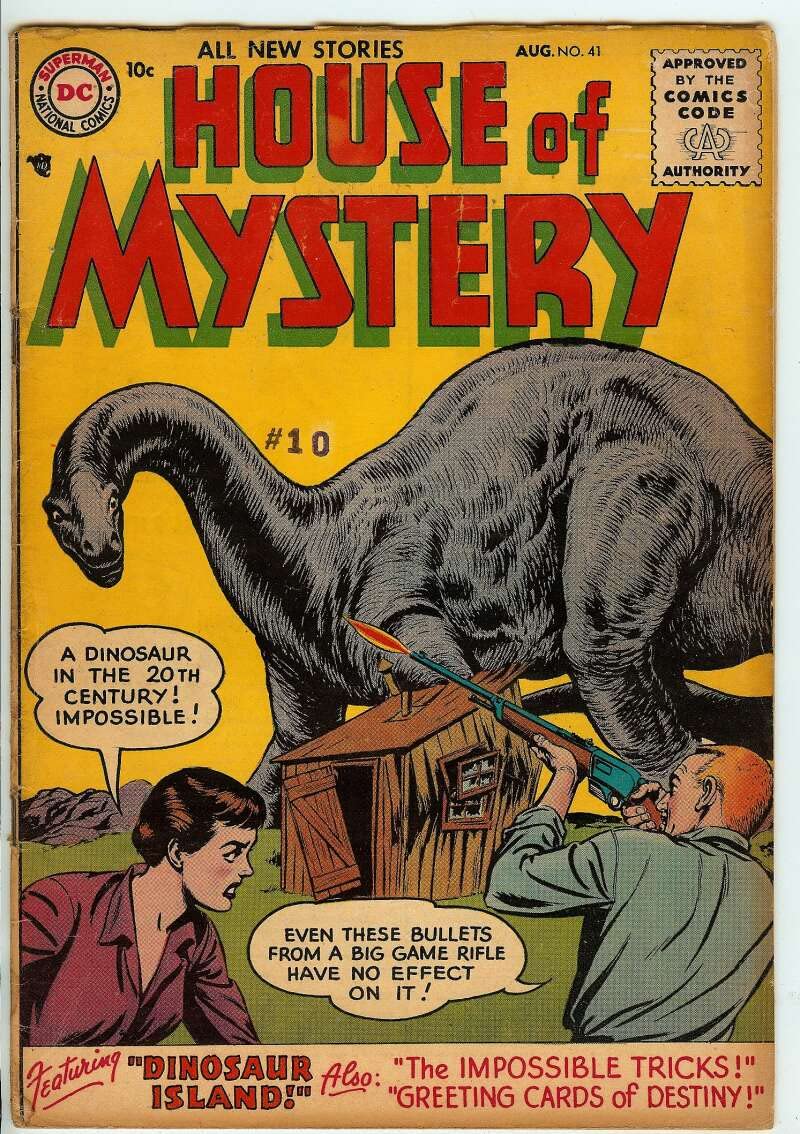 HOUSE OF MYSTERY #41 4.0 - Vintage 1955 DC Comics Sci-Fi Collectible - Perfect for Comic Book Collectors & Sci-Fi Enthusiasts
