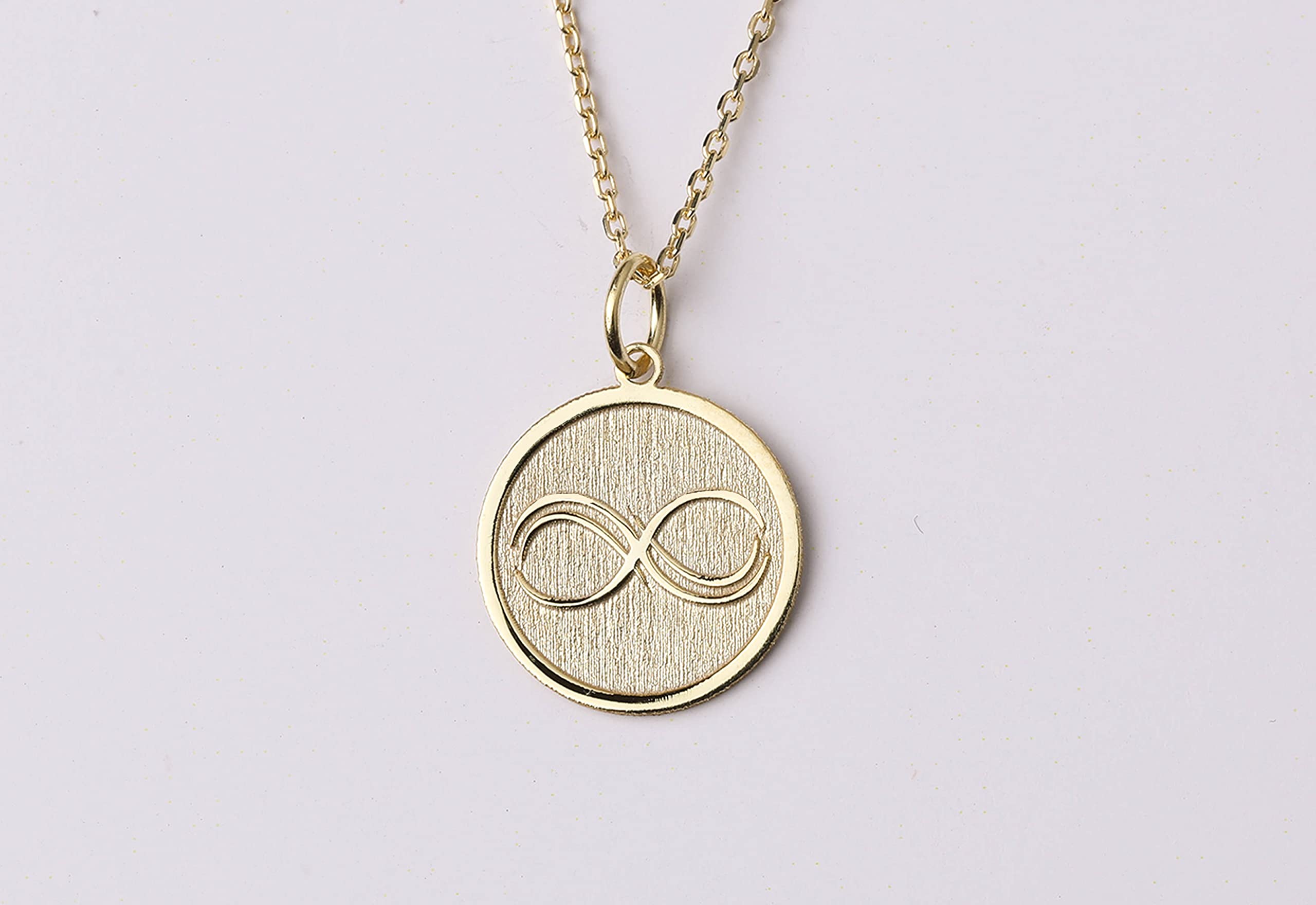 14K Gold Infinity Necklace - Personalized Name Pendant with Figure Eight Charm | Elegant Jewelry Gift for Women, Anniversary, Birthday & Valentine's Day
