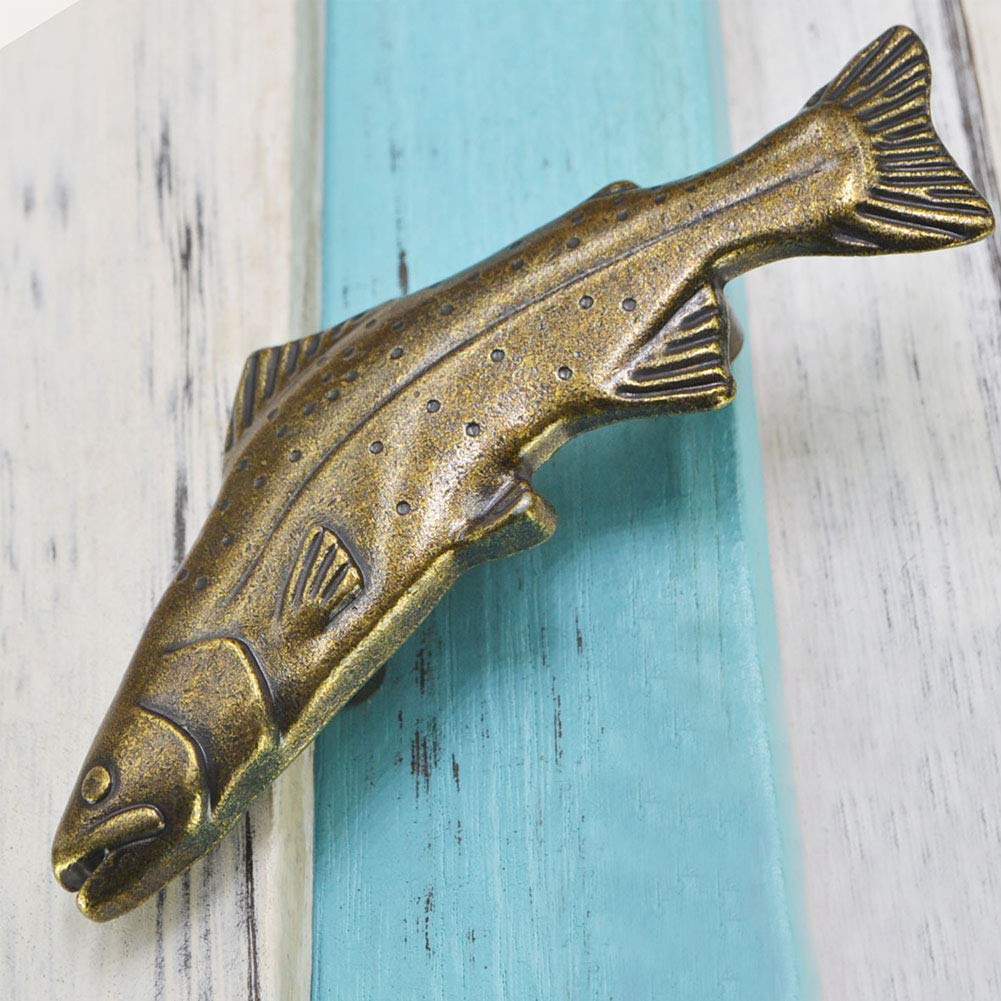 4Pcs Fish Knobs for Cabinet Drawer - Home & Office Furniture Handles
