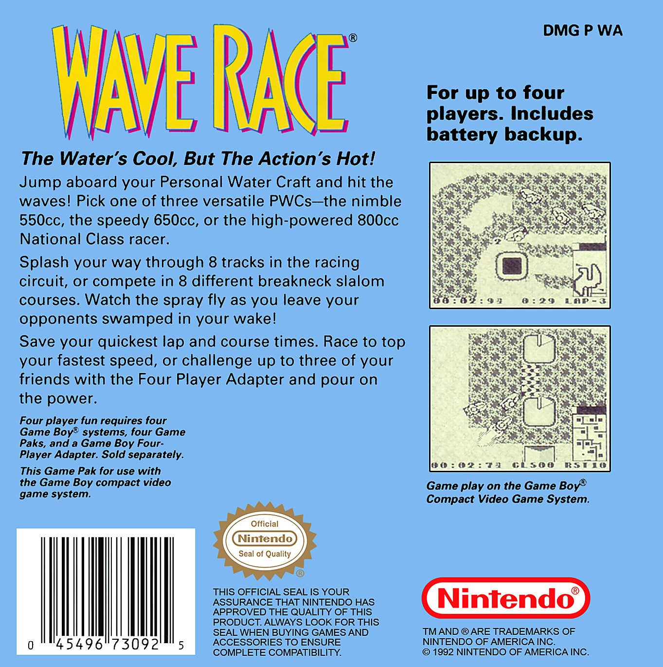Used Wave Race Game Boy Video Games - Classic Nintendo Racing Game for Game Boy & Game Boy Color - Perfect for Retro Gaming & Collectors