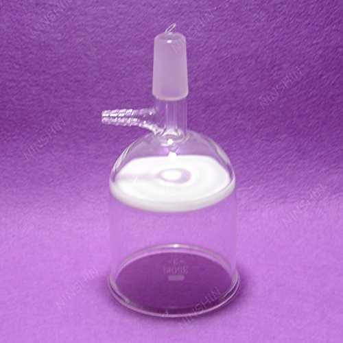 350ml Glass Filter Funnel with 24/40 Buchner Joint - Premium Lab Glassware for Chemistry Experiments & Liquid Filtration