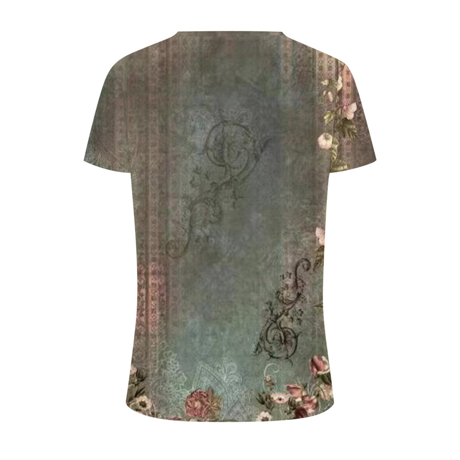 2024 Trendy Floral Printed Blouses for Women - Lightweight Soft Summer Tops & Casual Dressy Shirts | Perfect for Office Wear, Date Nights & Weekend Outfits