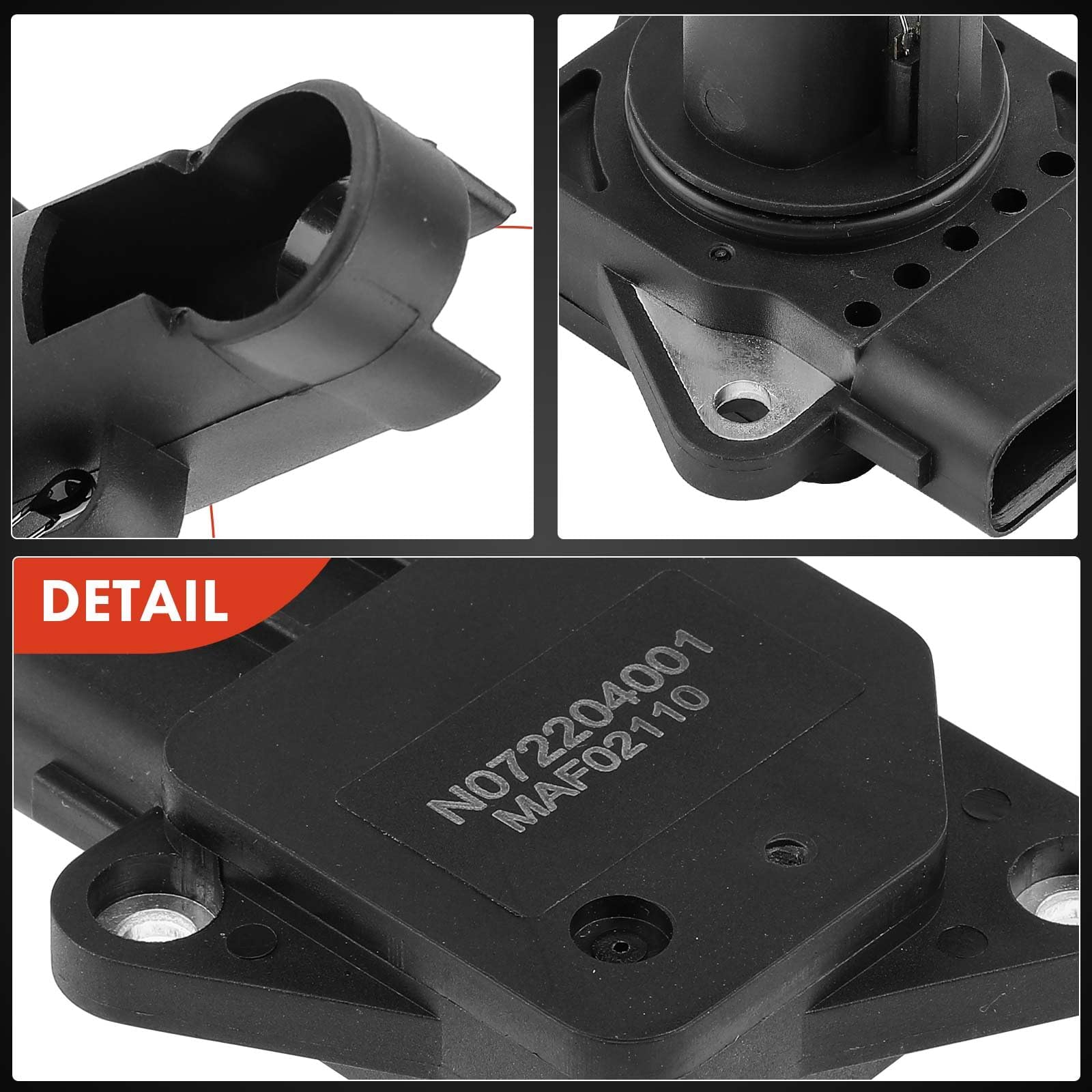 Premium Mass Air Flow Sensor [5-Pin] Compatible with Toyota 4Runner, Avalon, Camry, Corolla & Mazda 3, 6, CX-7 - Replaces OEM #1974006050, 2220430010 - Improve Engine Performance & Fuel Efficiency