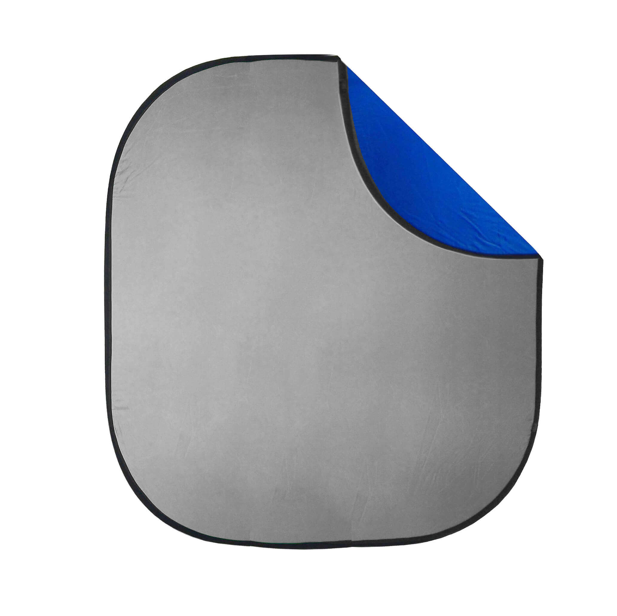 2.3m x 2.3m Collapsible Photography Backdrop Stand Kit - Grey & Blue Portable Background for Studio, YouTube Videos, Live Streaming, and Product Photography