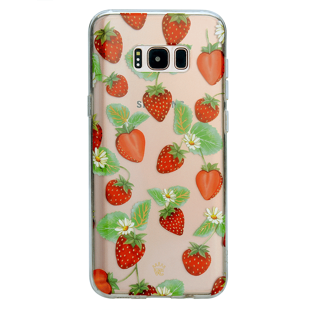 Samsung Galaxy Phone Case with Strawberry Fields Design - Trendy Protective Cover for Everyday Use & Gifting