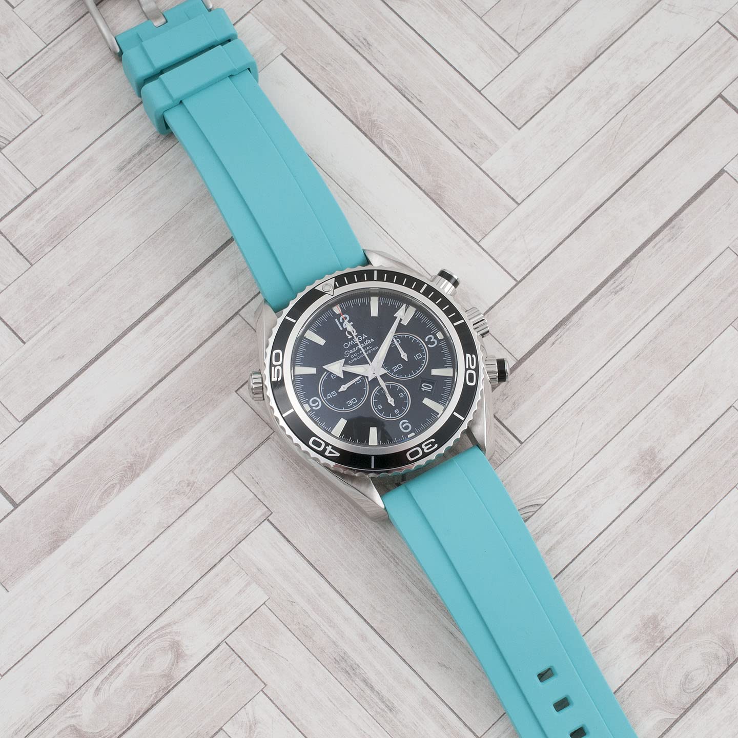 Quick Release FKM Rubber Watch Strap Band - 20mm 22mm 24mm - Durable & Comfortable for Sports, Swimming & Everyday Wear