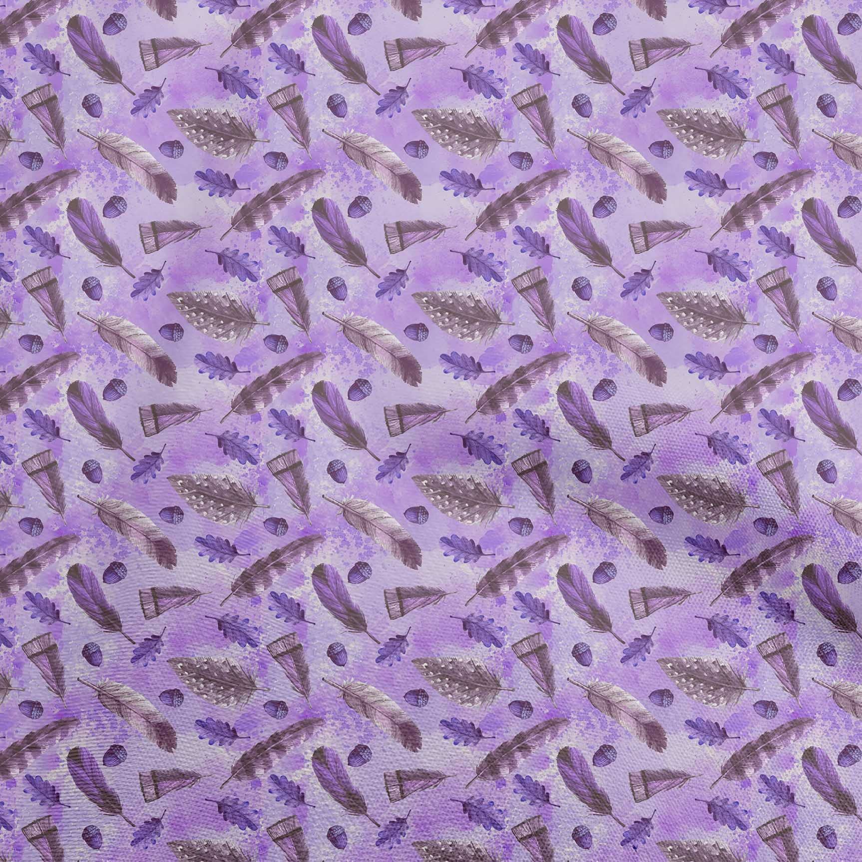 Velvet Purple Fabric by The Yard - 58 Inch Wide Printed DIY Sewing Supplies for Autumn Clothing & Home Decor | Soft & Durable Material for Dresses, Curtains, Crafts