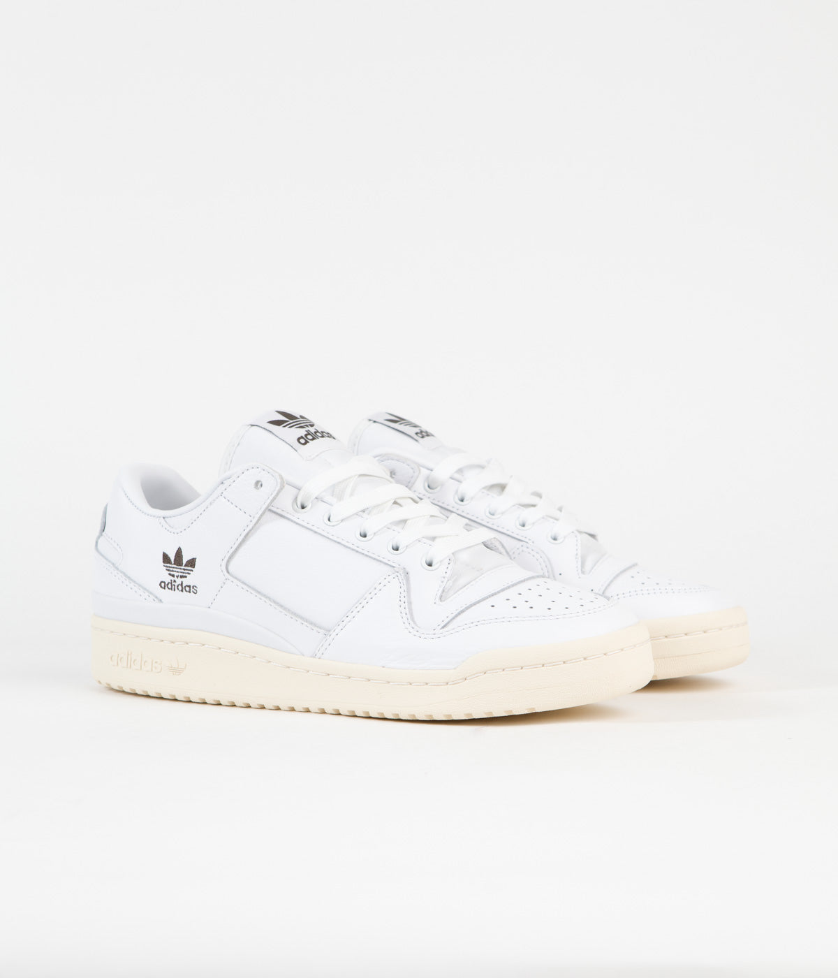 Adidas Forum 84 Low Adv Sneakers - White & Shadow Olive Colorway | Men's Casual Shoes for Streetwear & Everyday Wear