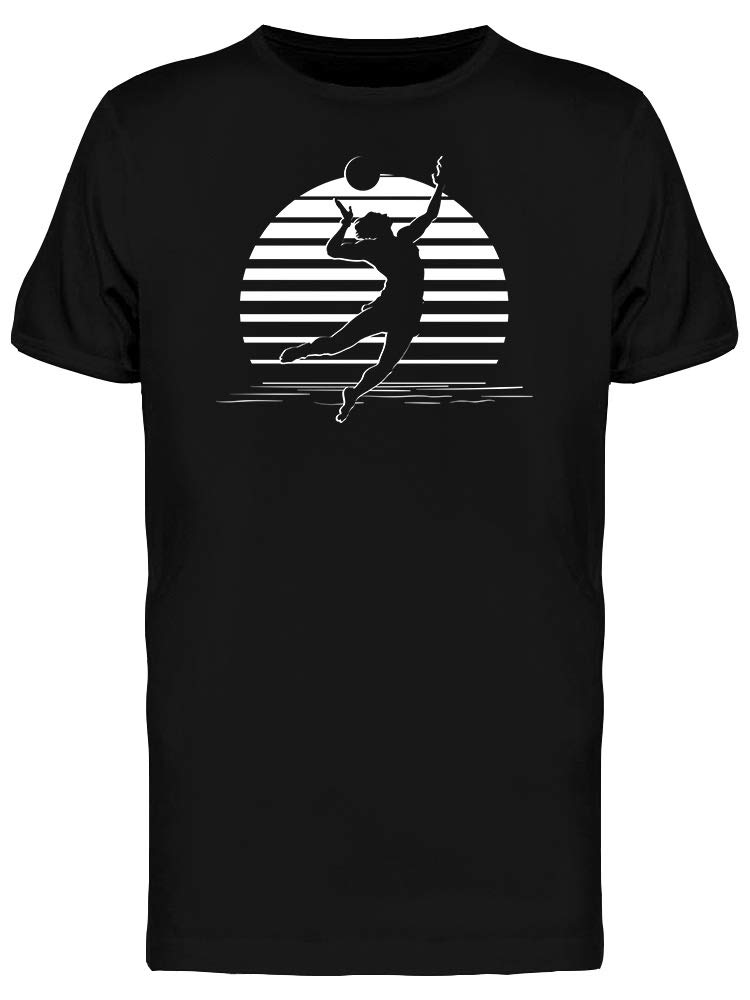 Smartprints Men's Beach Volleyball Graphic T-Shirt - Casual Summer Tee for Outdoor Sports & Vacation Wear