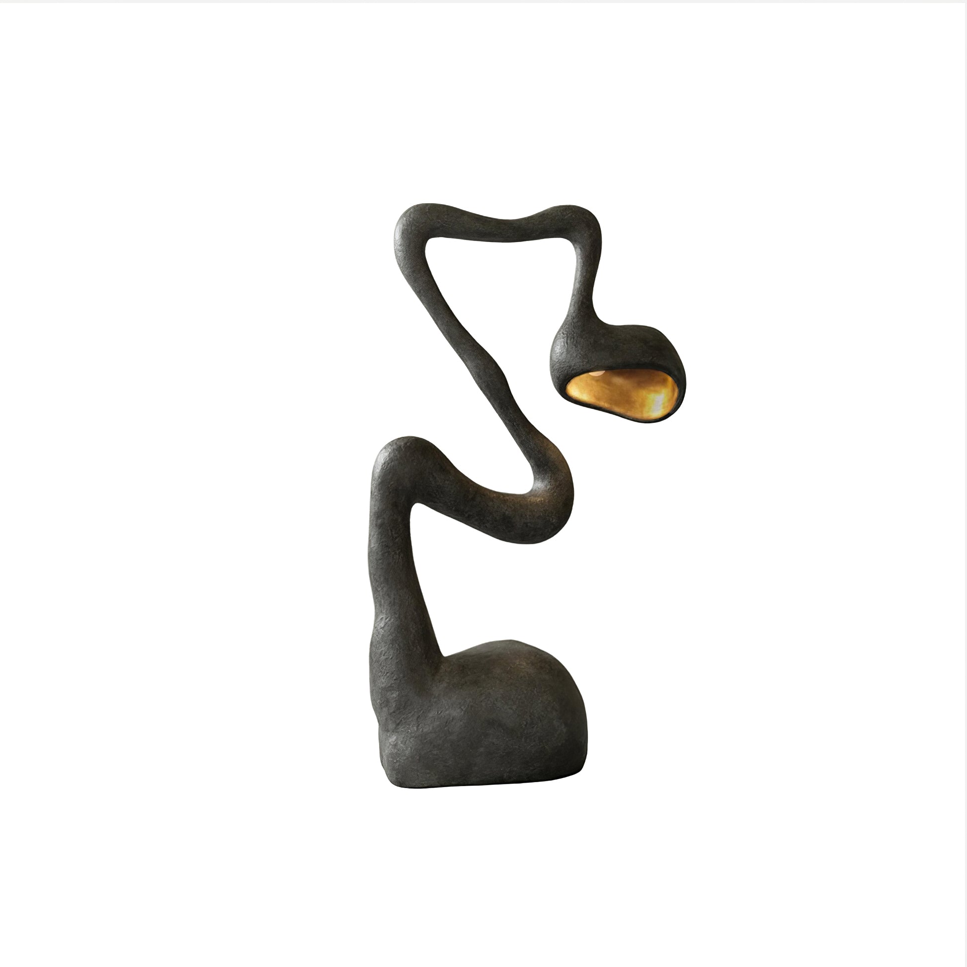 Handcrafted Myrrh Resin Sculpture Floor Lamp - Modern Boho Decor for Living Room, Bedroom & Office - Adjustable Brightness & Warm White Light