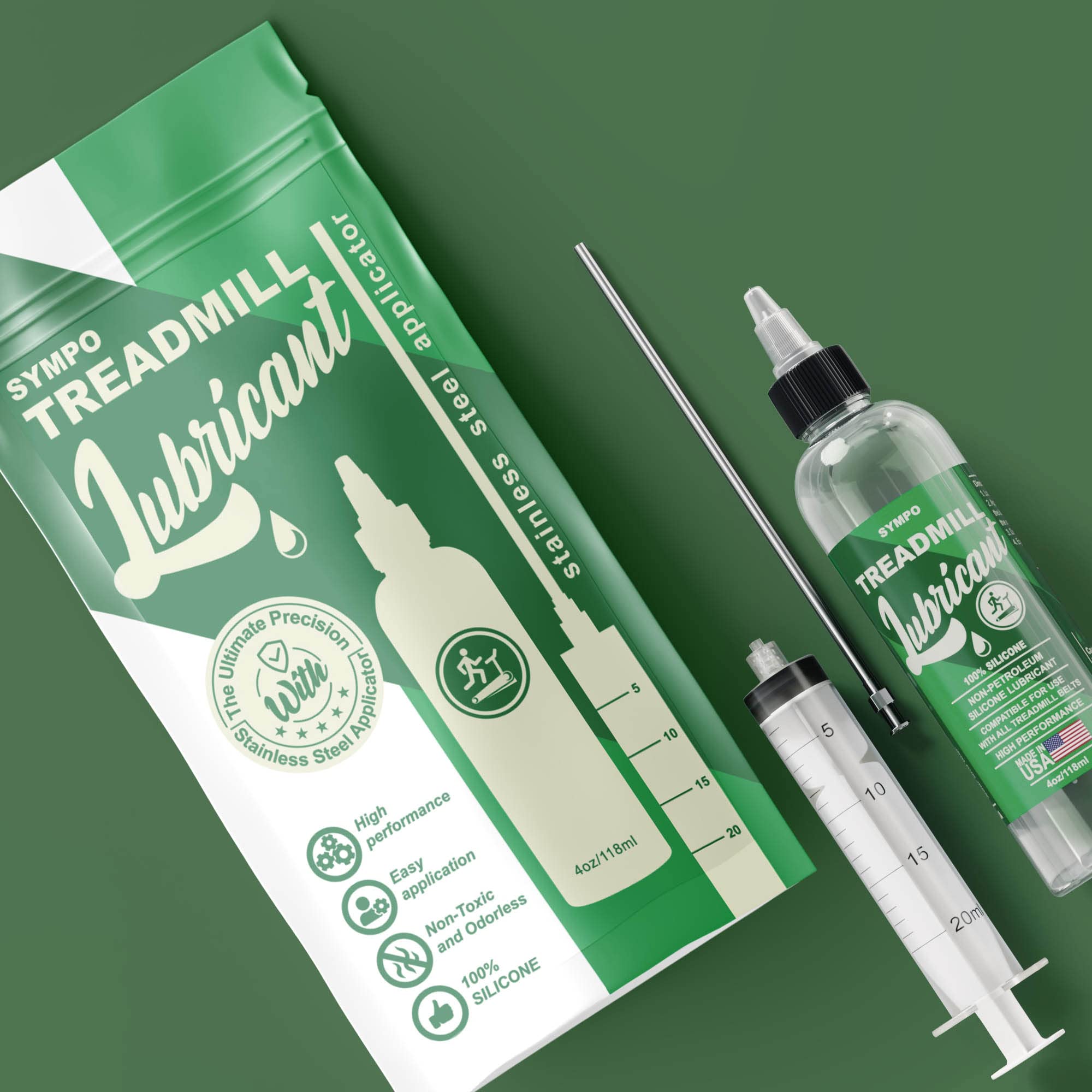 Premium Silicone Treadmill Belt Lubricant Oil - High-Performance Treadmill Maintenance Kit for Smooth & Quiet Running - Ideal for Home Gym Equipment Care & Treadmill Belt Protection