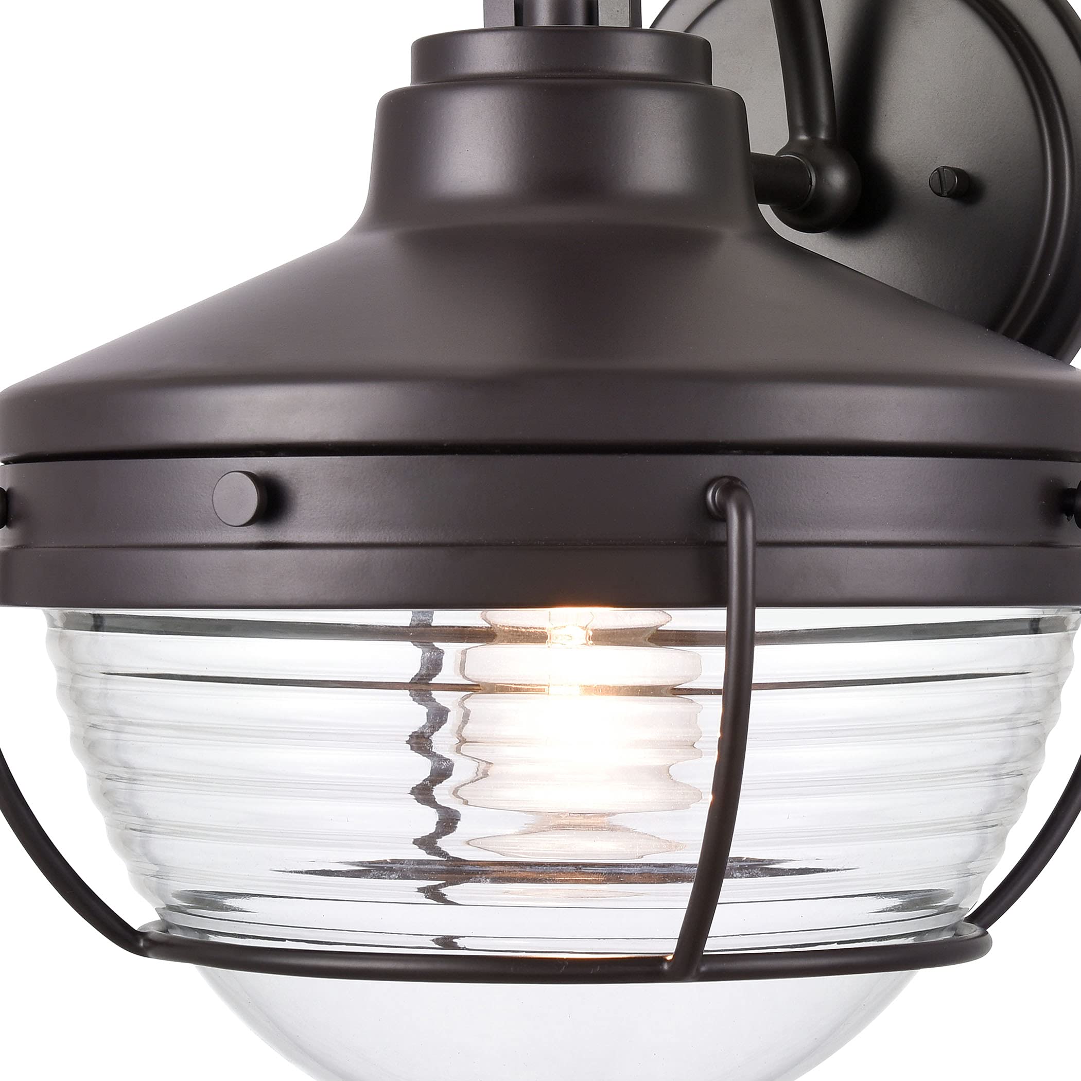 Elk Home Eastport 1-Light Outdoor Wall Sconce - Weatherproof Exterior Lighting for Porch, Patio, Garage & Entryway