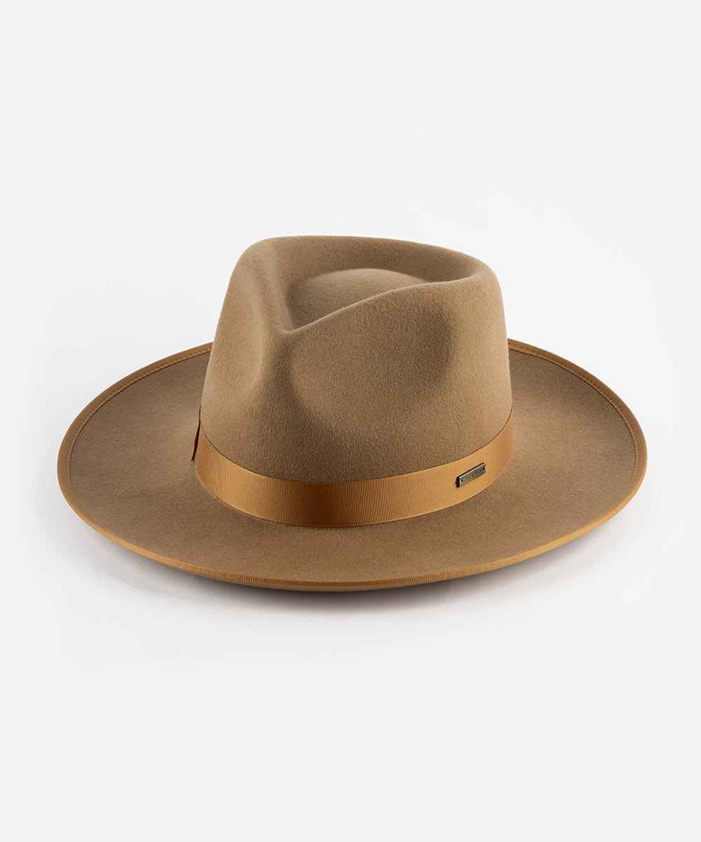 Monroe Rancher Fedora Hat for Men & Women - Western Style Cowboy Hat with Wide Brim - Perfect for Outdoor, Rodeo, and Country Music Events
