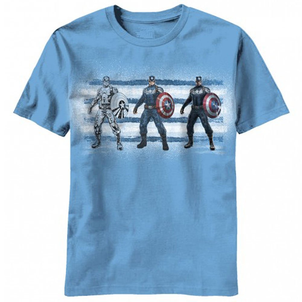 Marvel Captain America Men's T-Shirt | Official Licensed Avengers Superhero Graphic Tee | Perfect for Cosplay, Comic Con & Casual Wear