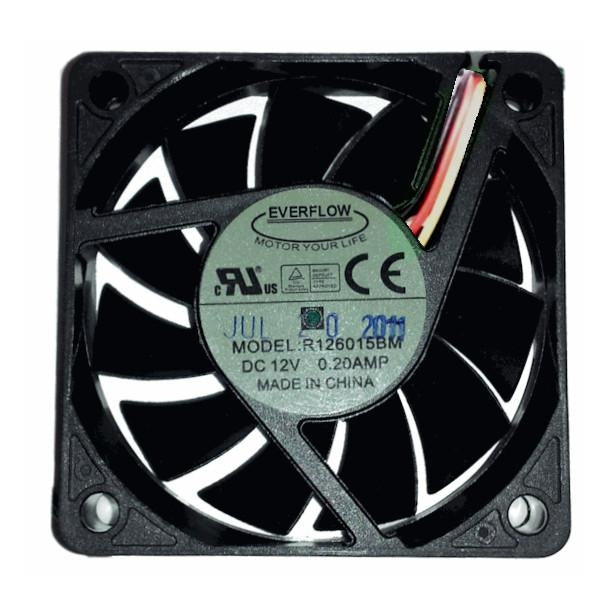 Everflow 60x60x15mm Medium Speed Dual Ball Bearing 12V DC Cooling Fan R126015BM - Perfect for PC Cooling, Electronics Ventilation & DIY Projects