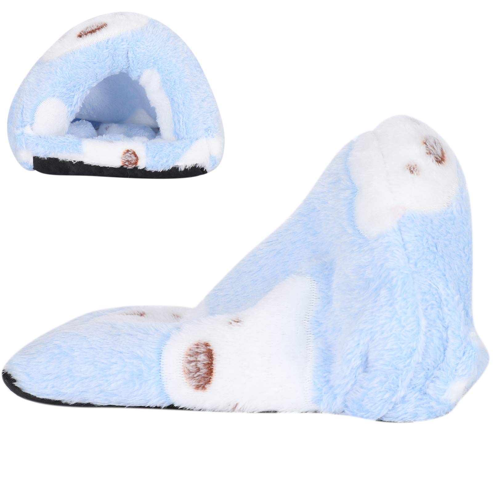 Warm Mini Pet House - Cozy Hamster Bed for Winter (Blue, Small) - Perfect for Squirrels & Small Pets