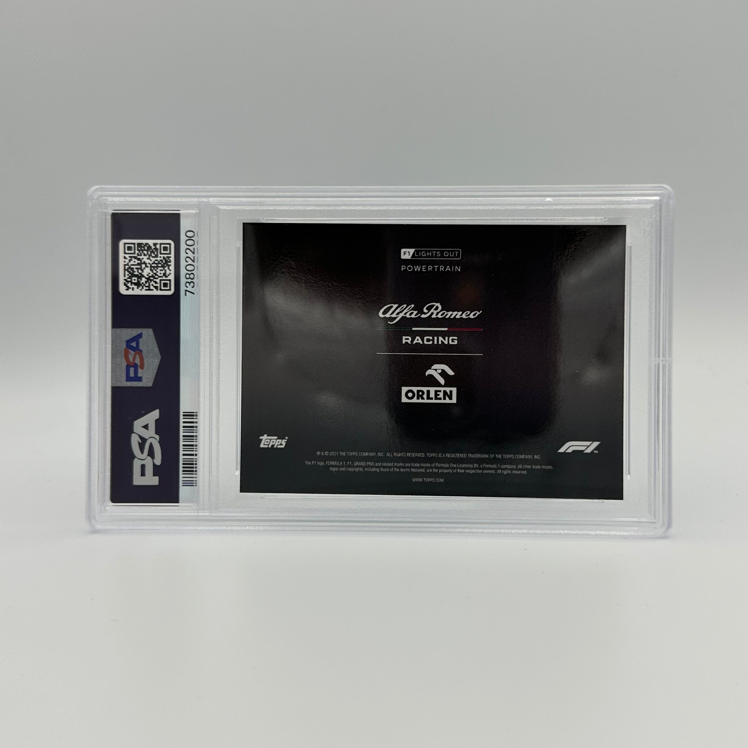 PSA 10 1997-1999 Alfa Romeo Racing Orlen Powertrain Blue Trading Card - Perfect for Collectors, Racing Enthusiasts & Display Cases