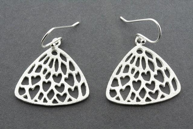 Elegant Lace Fan Earrings for Women - Vintage Boho Dangle Earrings for Parties, Weddings & Special Occasions