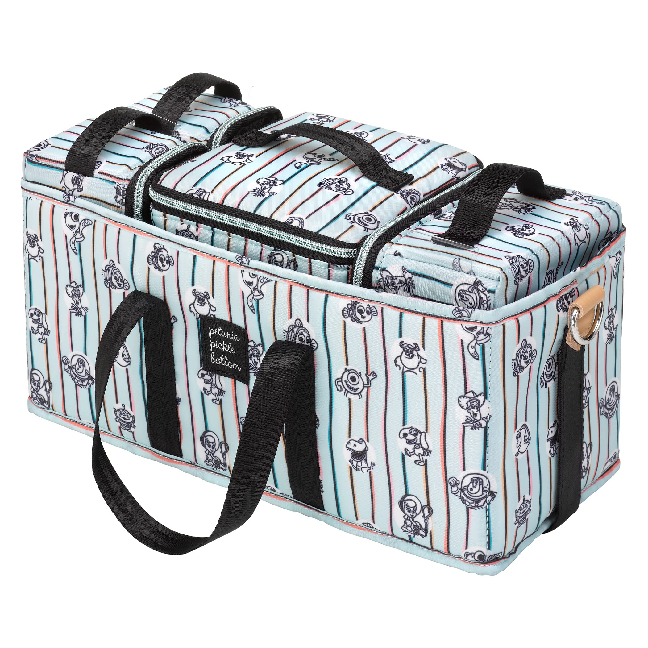 Petunia Pickle Bottom Inter-Mix Deluxe Kit - Premium Baby Diaper Caddy Organizer for Diaper Bags, Strollers & Nursery Storage | Disney & Pixar Playday Design | Perfect for On-the-Go Parents & Nursery Organization