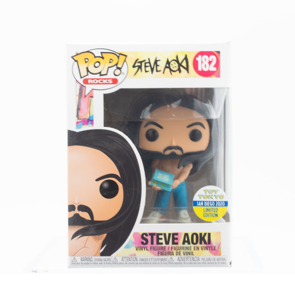 Funko Pop! Steve Aoki #182 - 2020 Toy Tokyo Exclusive Collectible Figure - Perfect for Music Fans & Pop Culture Collectors