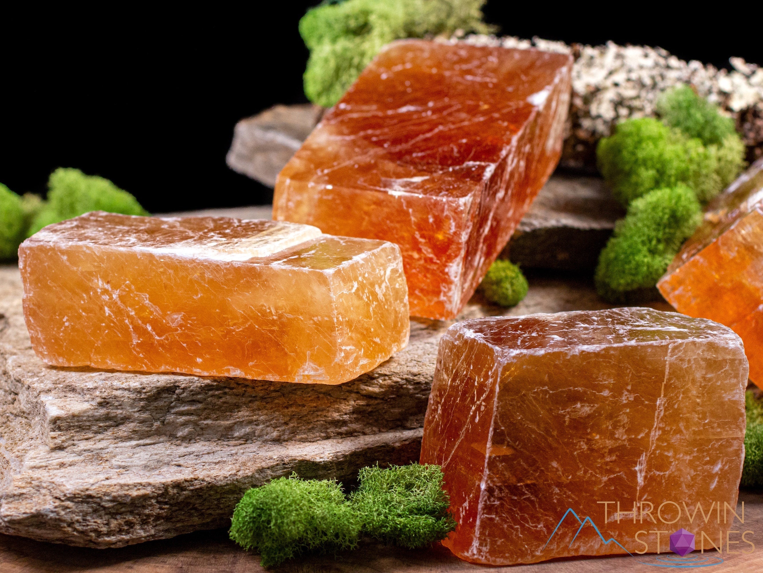 Orange Calcite Raw Crystal - Extra Large Rhombohedron Specimen for Metaphysical Healing, Home Decor, Mineral Collection | Natural Stone for Meditation, Reiki & Crystal Grids