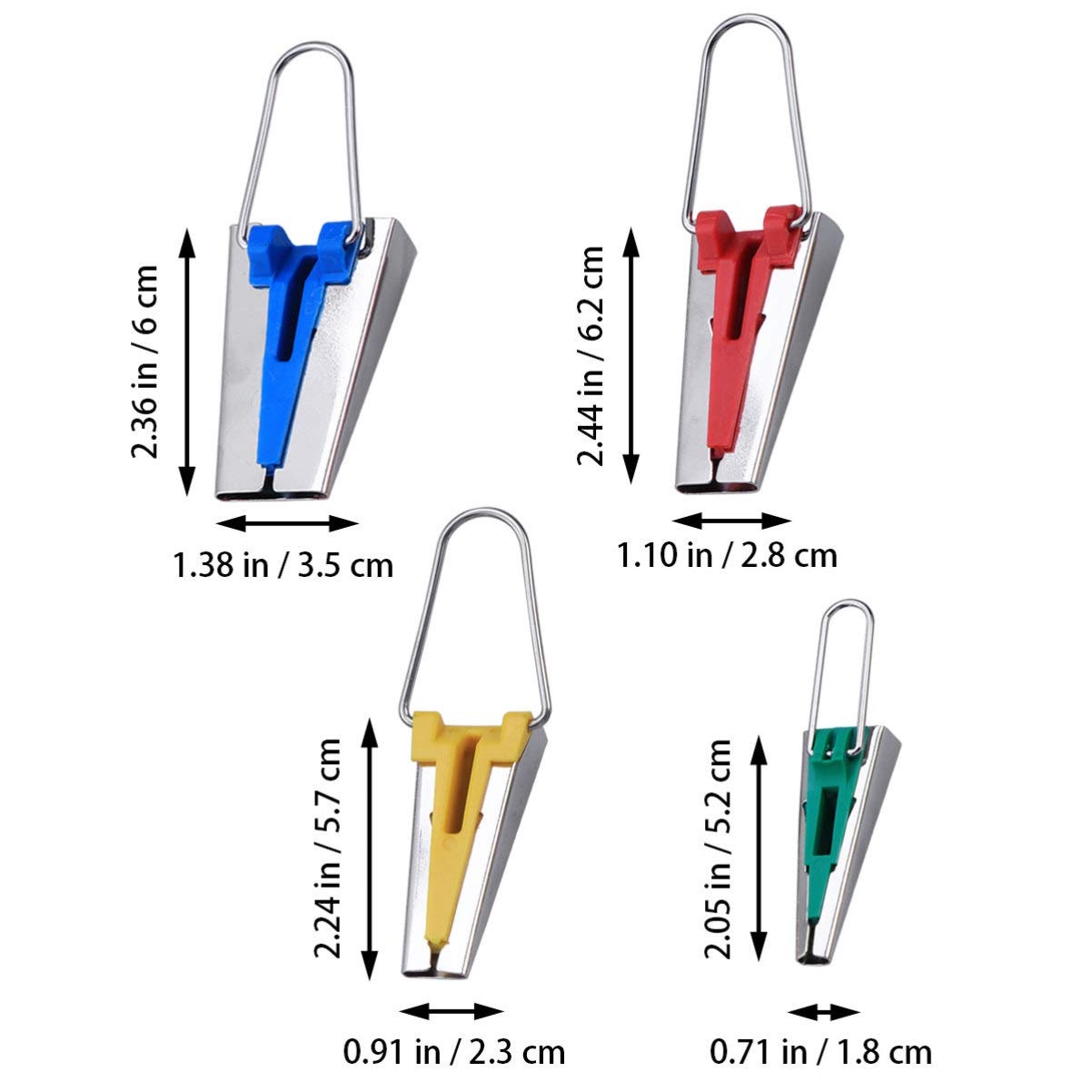 4-Piece Sewing Tape Maker Set - 4 Sizes for Binding & Quilting | DIY Fabric Tape Tool for Sewing, Crafting & Dressmaking