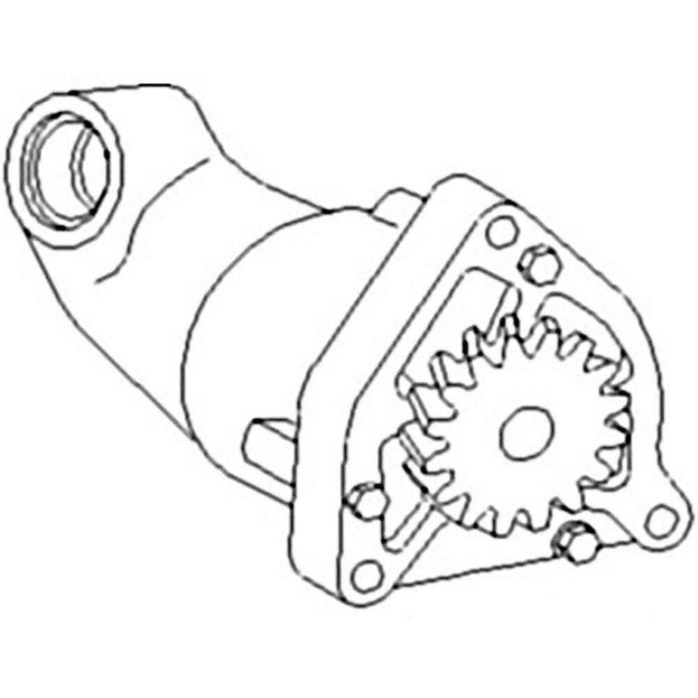 RAParts 81868537 New Oil Pump Replacement for Ford LB110 LB115 LB90 555E 575E 655 675E Tractor Models - Heavy Duty Engine Performance & Maintenance Part