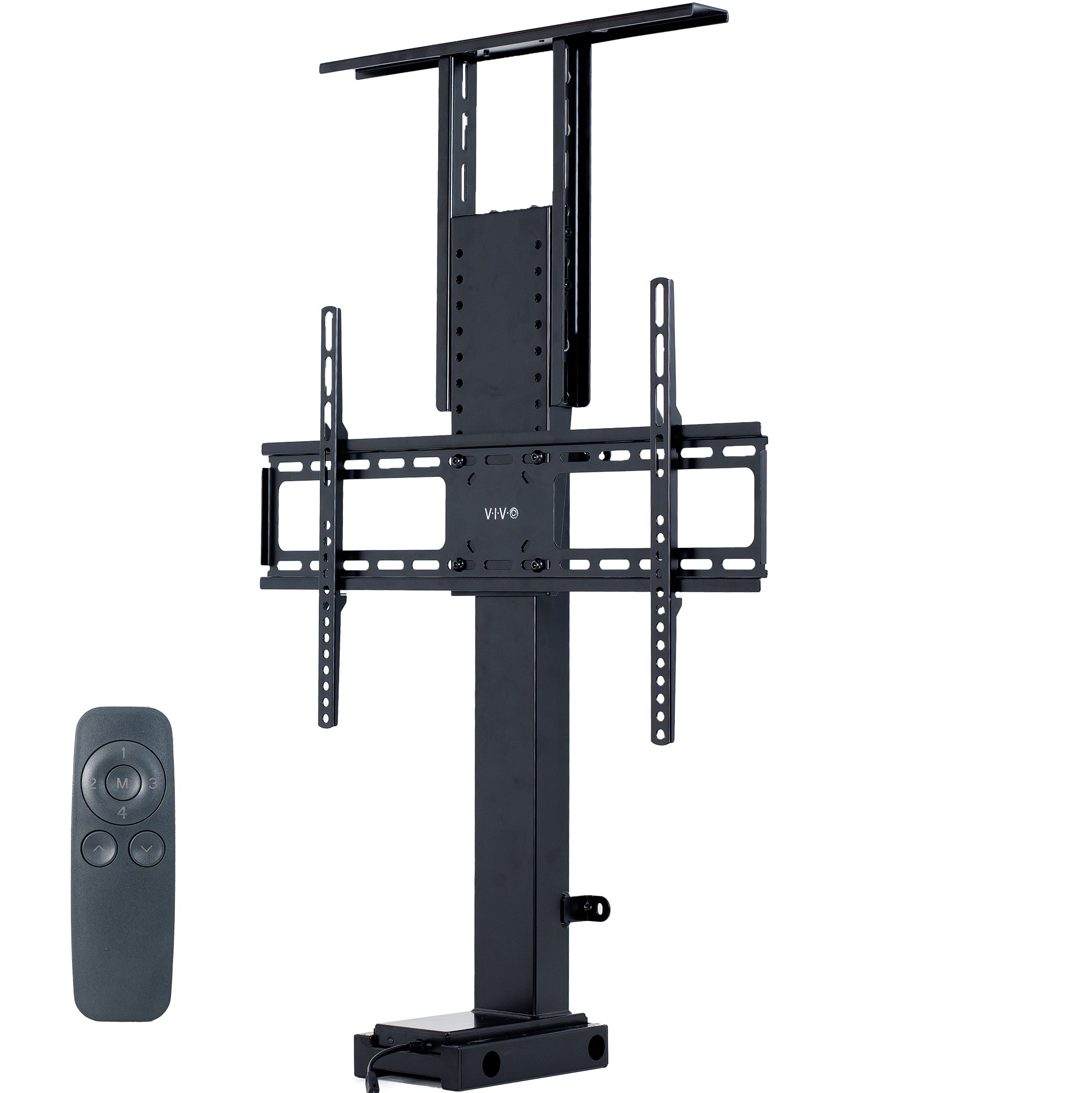 Motorized TV Stand for 32 to 65 Inch TVs - Height Adjustable TV Mount with Remote Control for Living Room, Bedroom & Home Theater