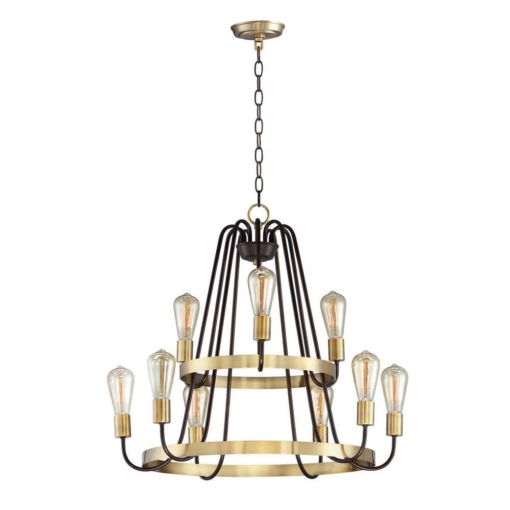 Maxim Haven-Nine Light 2-Tier Chandelier - 27