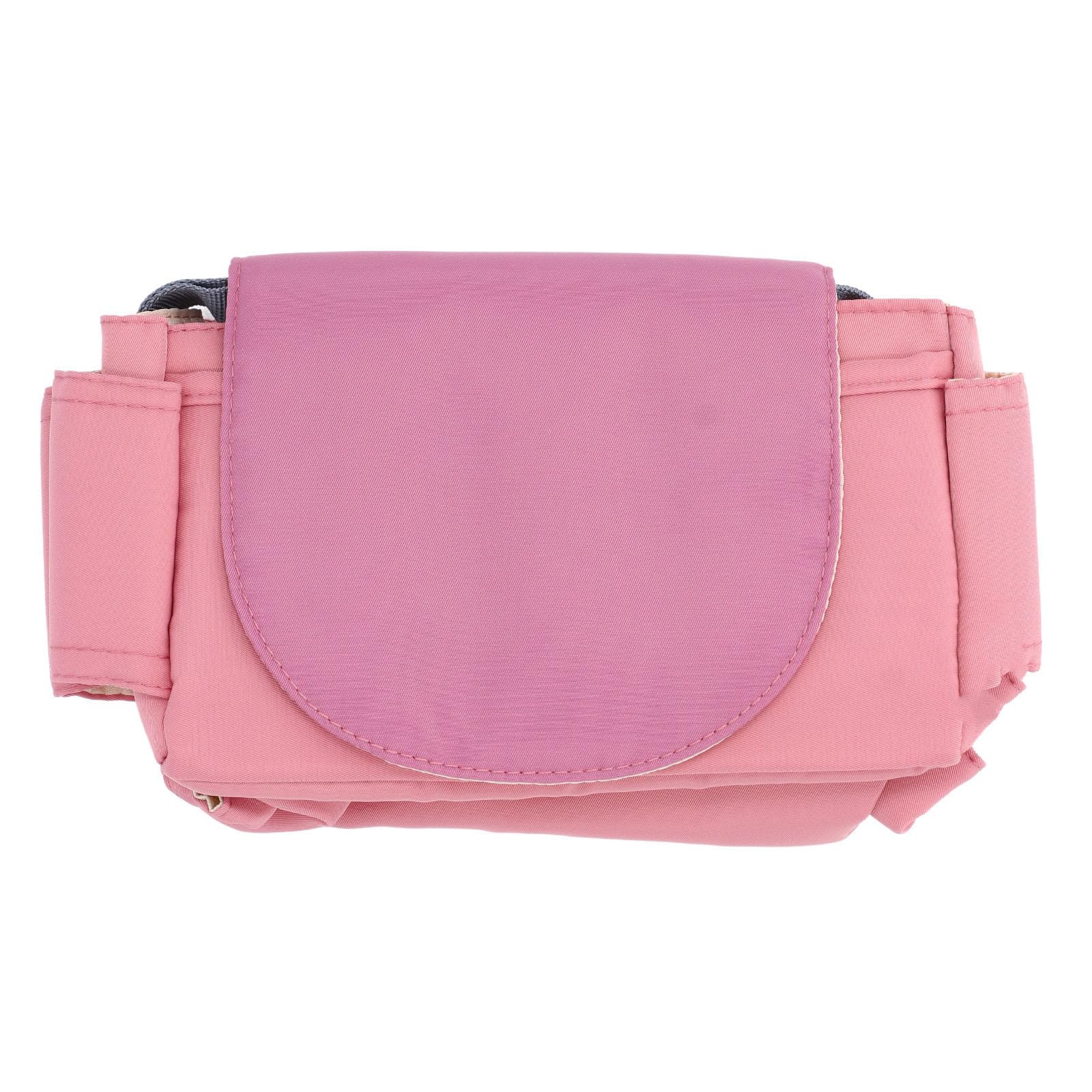 **Large Capacity Waterproof Nylon Stroller Organizer Bag with Cup Holder - Perfect for Diapers, Toys & Baby Essentials - Ideal for Shopping, Travel & Daily Walks**