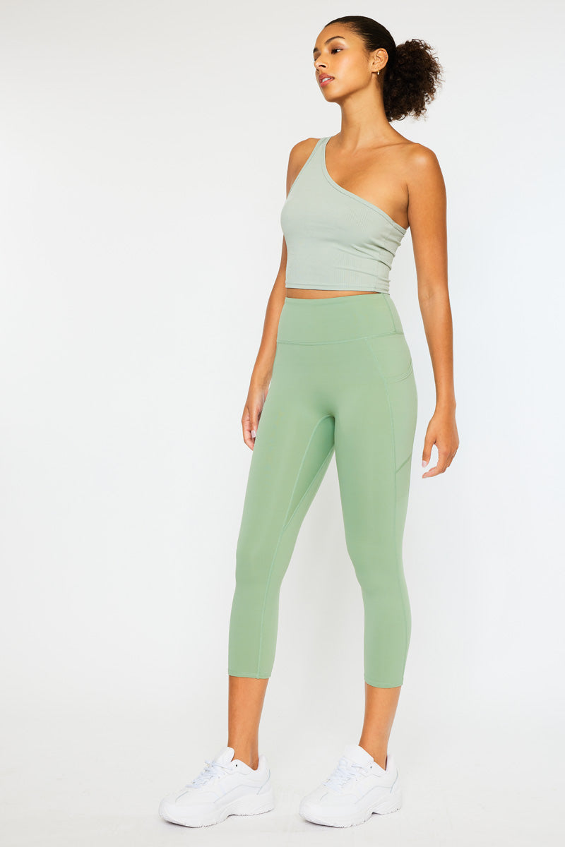 Best Demi High Rise Active Leggings for Women - Yoga, Running & Workout - Comfortable & Breathable Workout Pants for Gym & Everyday Wear