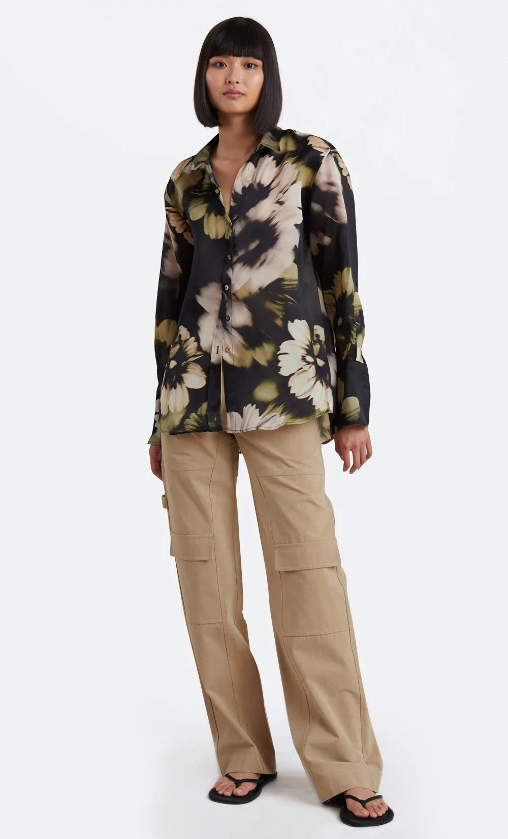 Bloom Shirt - Stylish Floral Print Women's Blouse for Casual Wear & Spring Outfits | Perfect for Office, Dates & Weekend Brunch