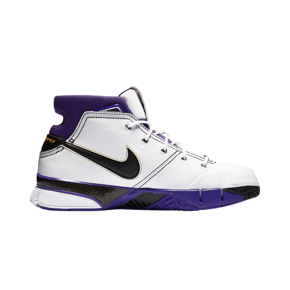 Nike Kobe 1 Protro 81 Pt Game Basketball Shoes - White Black Varsity Purple for Men | High-Performance Court Sneakers for Basketball Games & Training